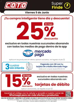 Vista previa Coto - Descuento válido desde el 05.06.2026