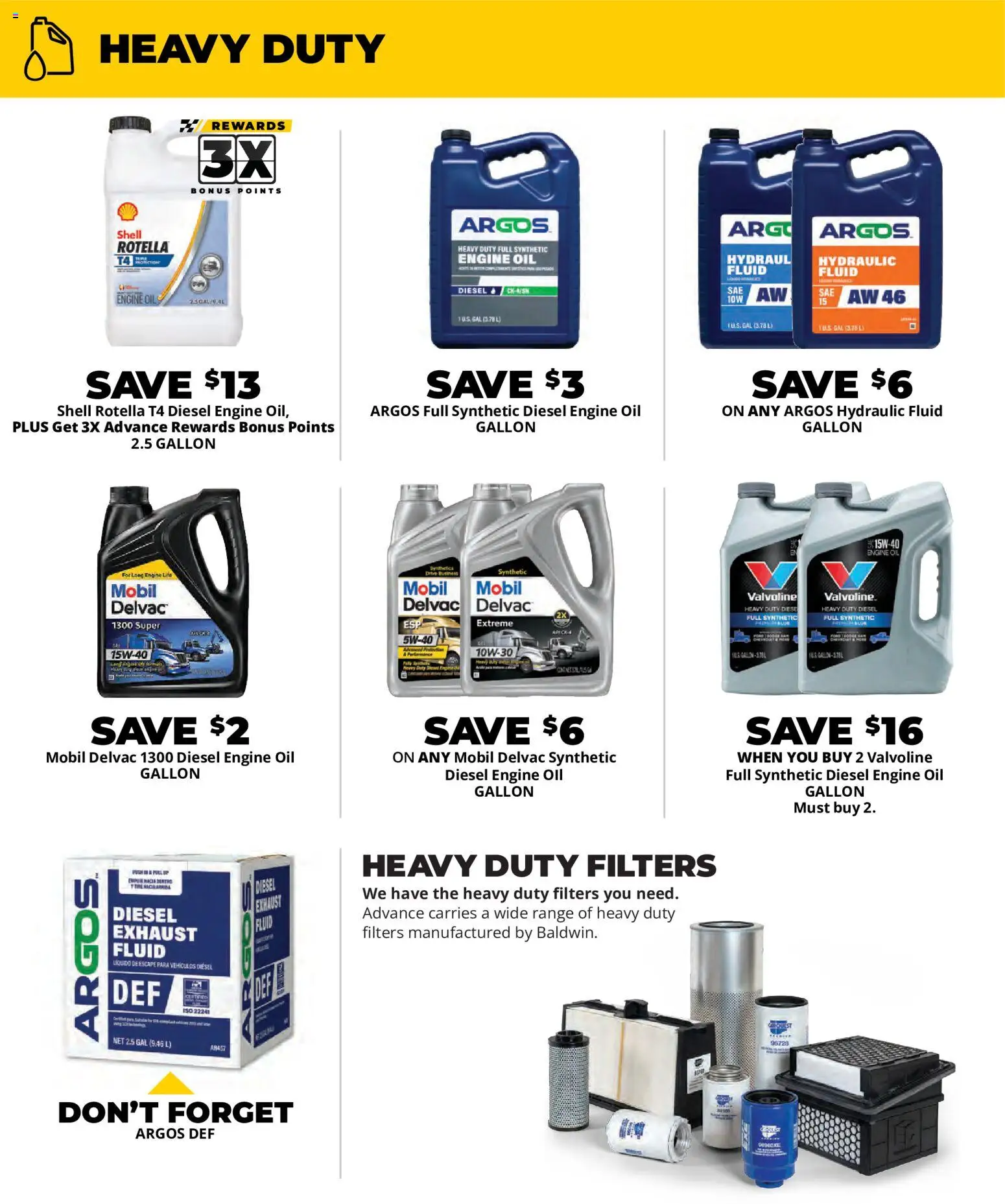Advance Auto Parts Weekly Ad - valid from 07/19/2026 | Page: 2 | Products: Oil