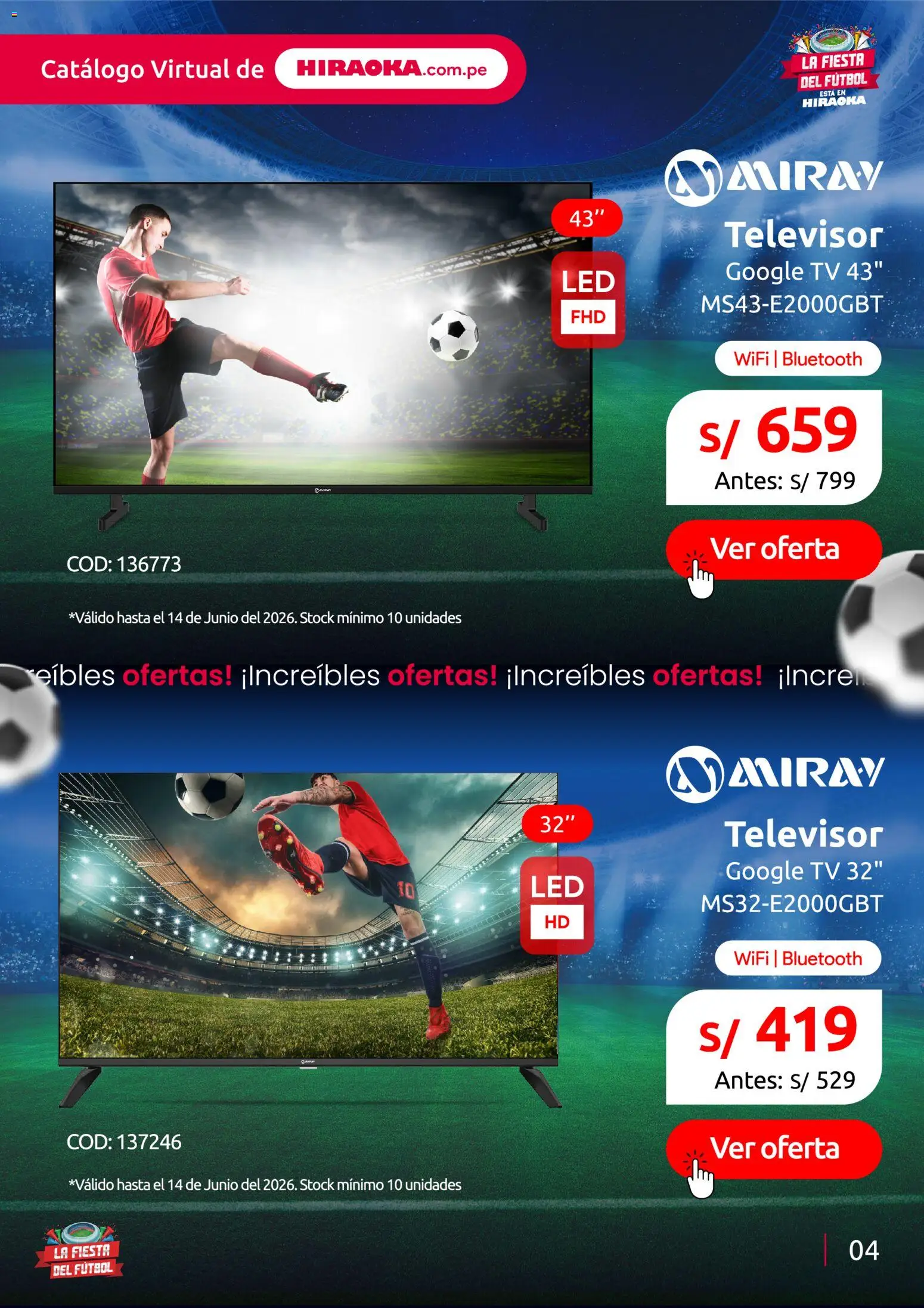 Catálogo Hiraoka válido desde 11.06.2026 | Página: 5 | Productos: Televisor