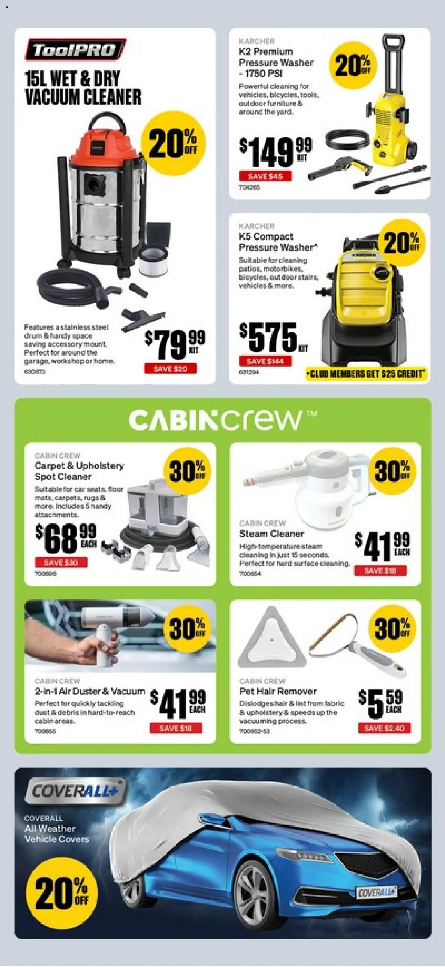 Supercheap Auto catalogue - valid from 10.06.2026 | Page: 10 | Products: Carpet, Cleaner, Vacuum cleaner, Washer