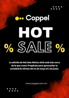 Vista previa de Coppel Hot Sale aviso, nuevo folleto de la tienda, válido en México a partir del 05.05.2026