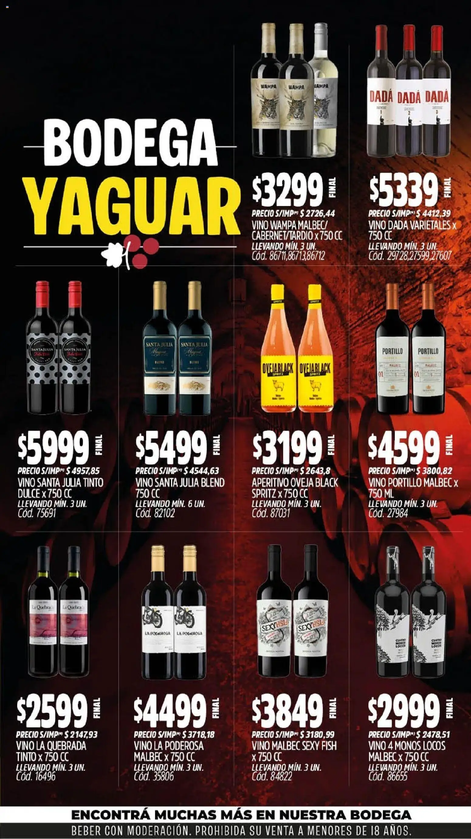 Yaguar - Oferta Semanal Parque Chacabuco │ válido desde el 03/08/2026 | Página: 6 | Productos: Vino