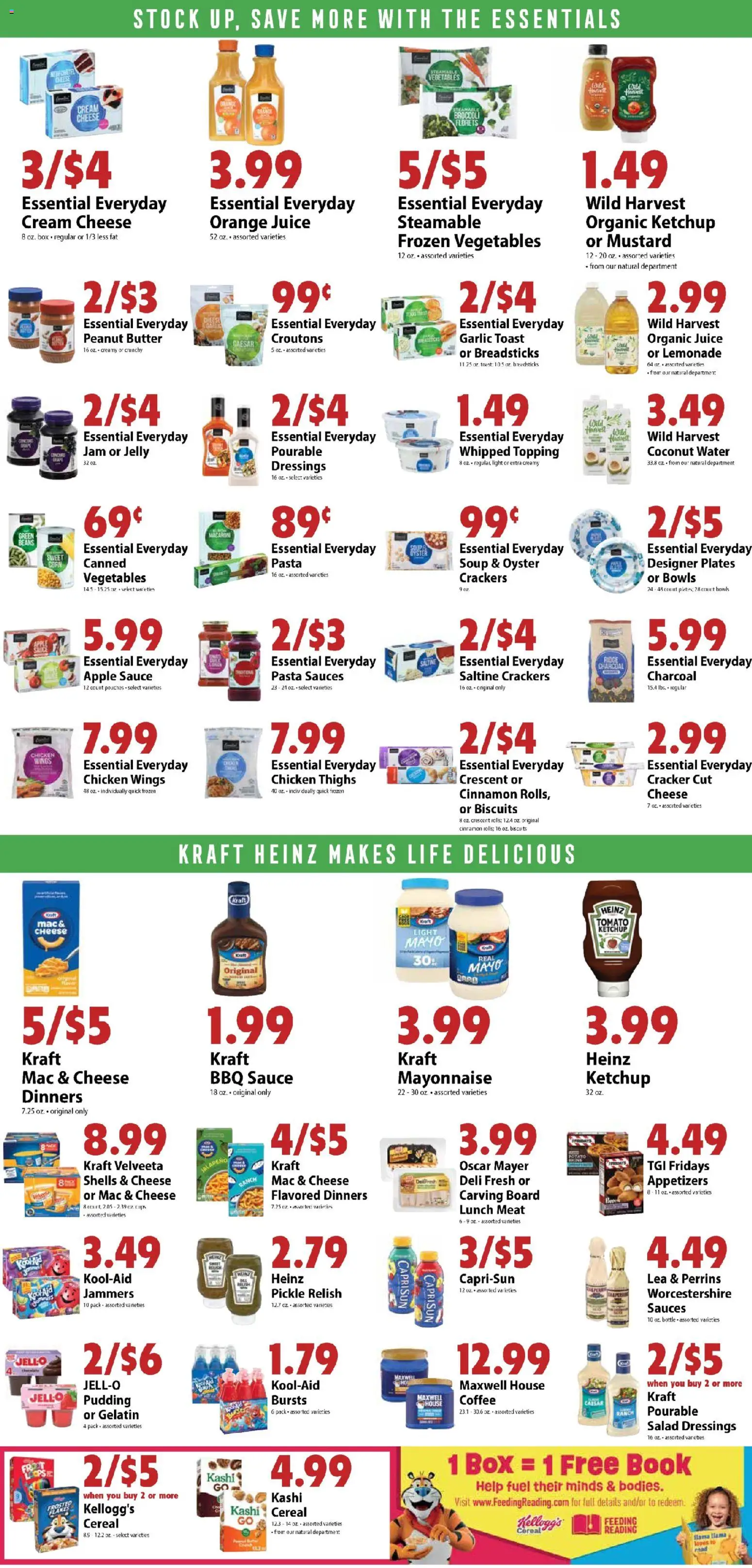 Festival Foods Weekly Ad - valid from 08/26/2026 | Page: 5 | Products: Charcoal, Juice, Chicken thighs, Garlic