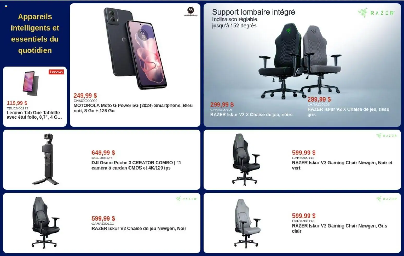 Canada Computers flyer valid from Aug 7, 2026 | Page: 12 | Products: Camera, Chair