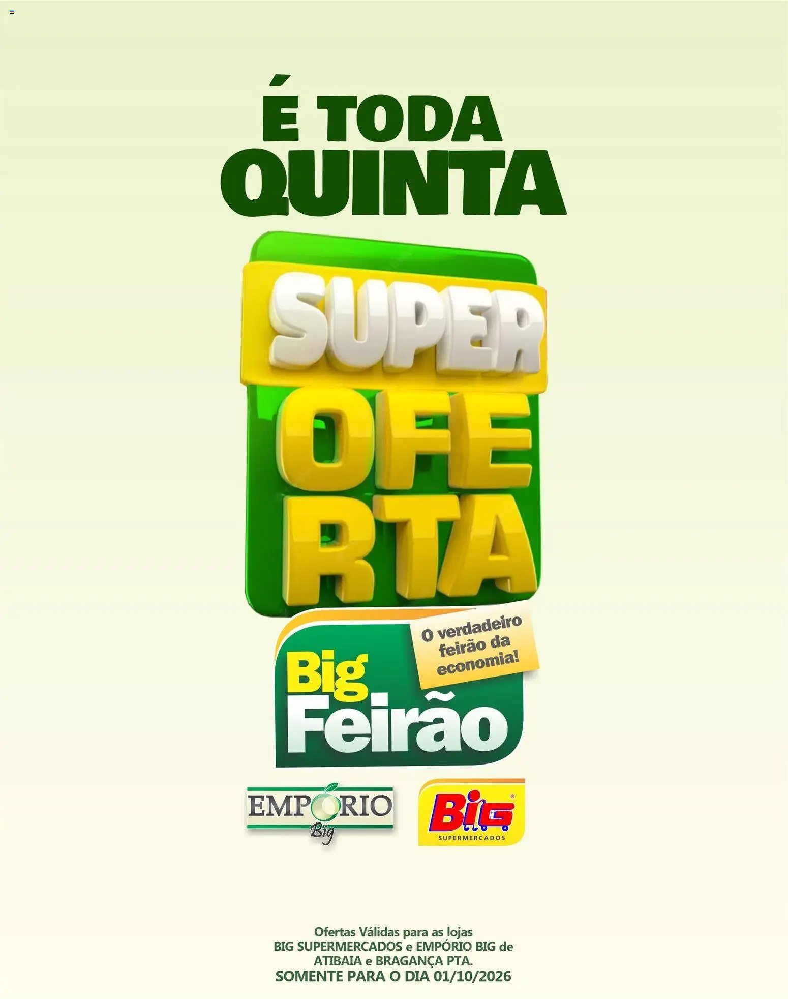 Big Supermercados Quinta-feira 1 Outubro Ofertas Top