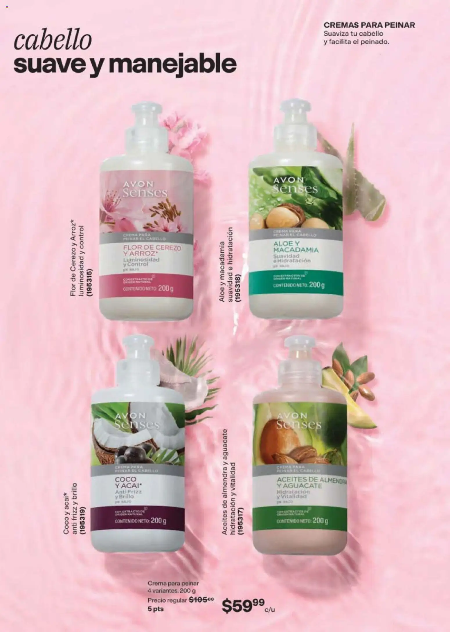 Nuevas ofertas de AVON válidas en toda la República Mexicana desde el 10/07/2026. ¡Encuentra las mejores ofertas en AVON campaña 11 2026! | Página: 155 | Productos: Coco, Crema, Brillo, Aguacate