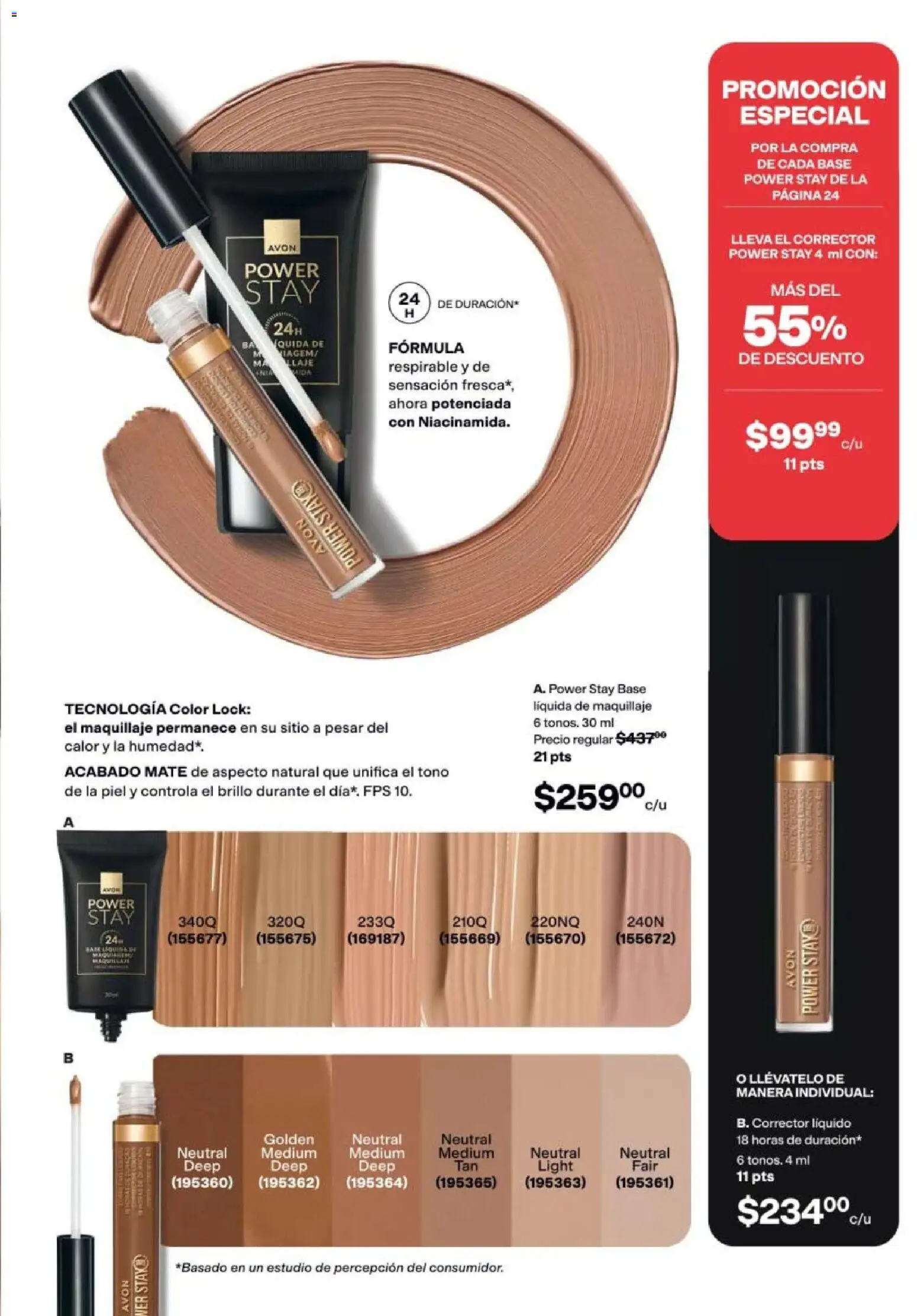 Nuevas ofertas de AVON válidas en toda la República Mexicana desde el 20/08/2026. ¡Encuentra las mejores ofertas en AVON campaña 12 2026! | Página: 21 | Productos: Brillo, Mate, Maquillaje, Corrector