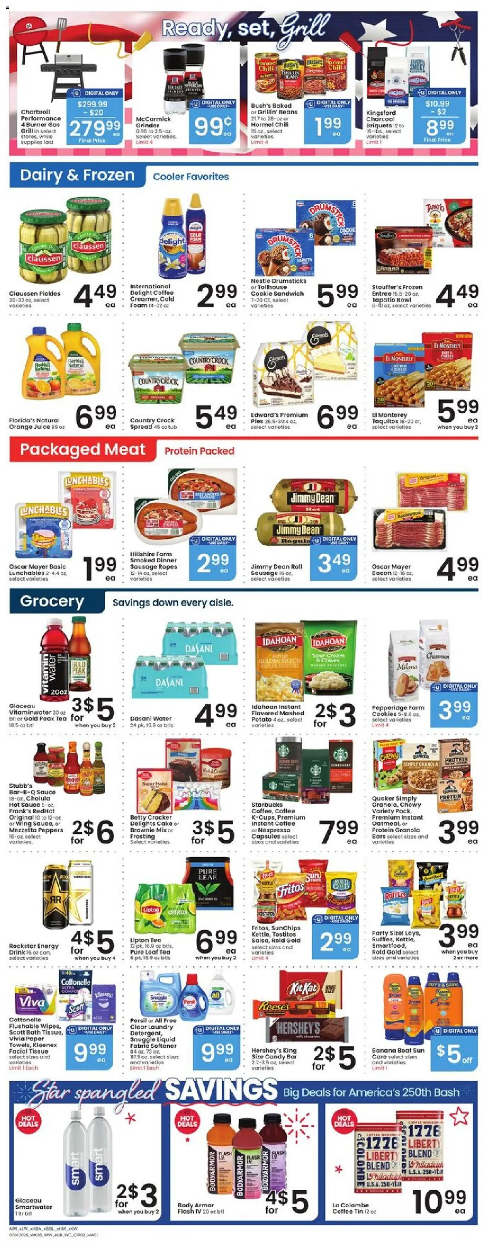 Albertsons Weekly Ad - valid from 07/01/2026 | Page: 3 | Products: Peppers, Bath, Sour cream, Cream