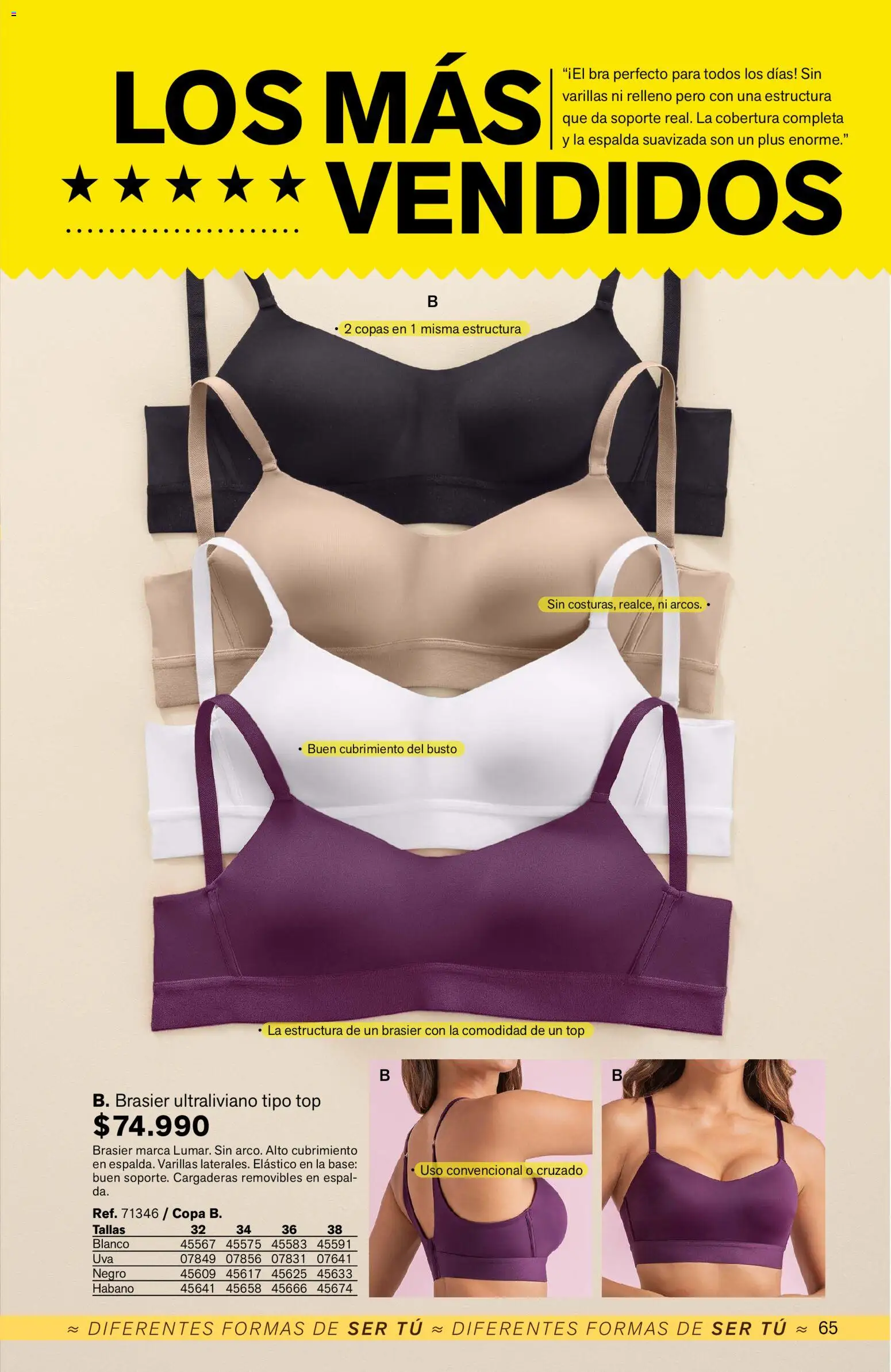 Leonisa revista - valida desde el 11/09/2026 | Página: 65 | Productos: Brasier, Top
