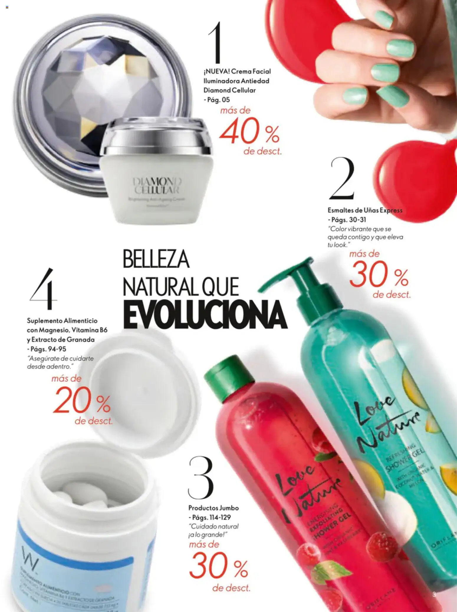 Nuevas ofertas de Oriflame válidas en toda la República Mexicana desde el 20/06/2026. ¡Encuentra las mejores ofertas en Oriflame campaña 9 2026! | Página: 3 | Productos: Crema