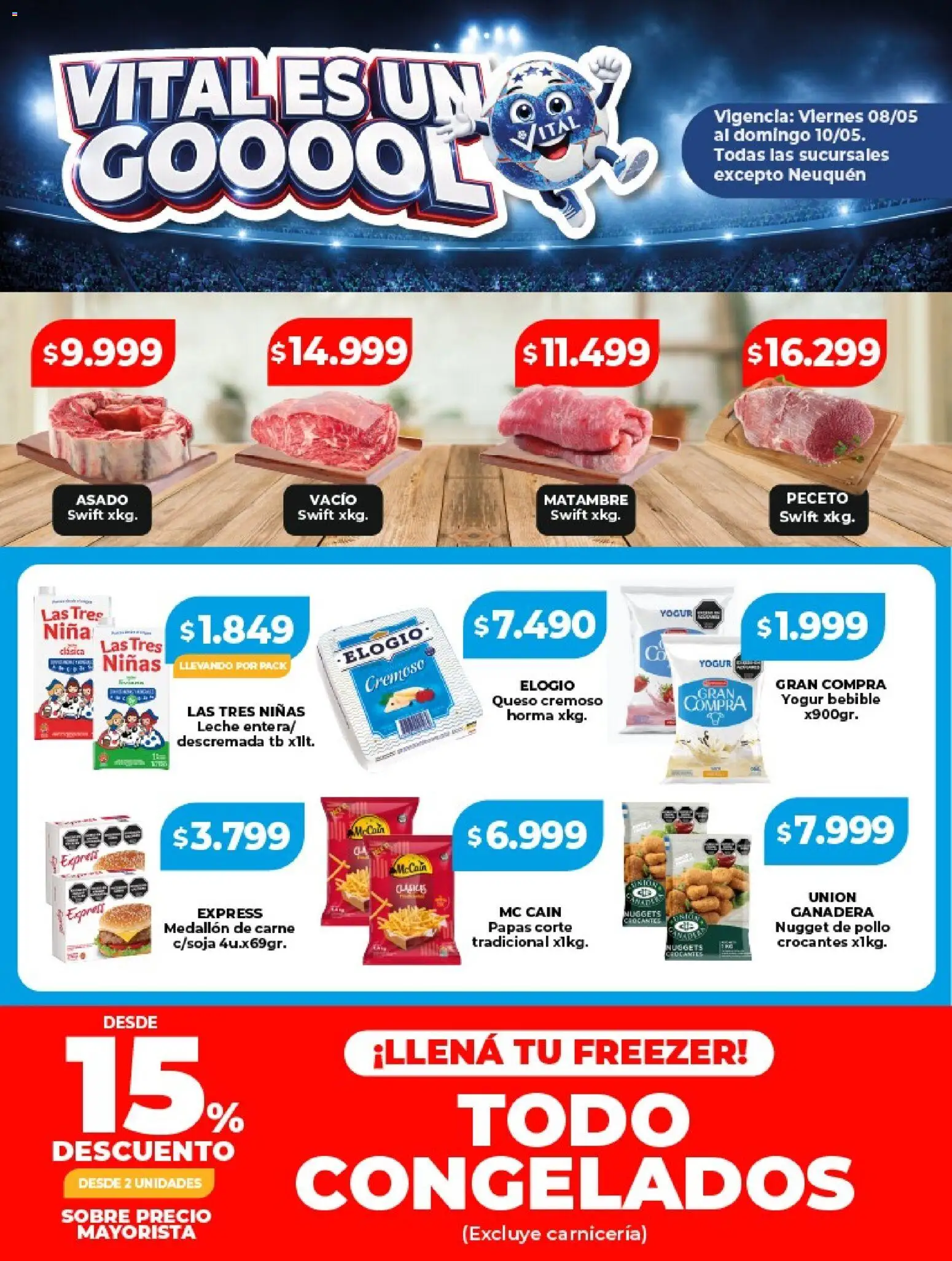 Vital - Vital es un gool │ válido desde el 08.05.2026 | Página: 2 | Productos: Sobre, Leche, Yogur, Freezer