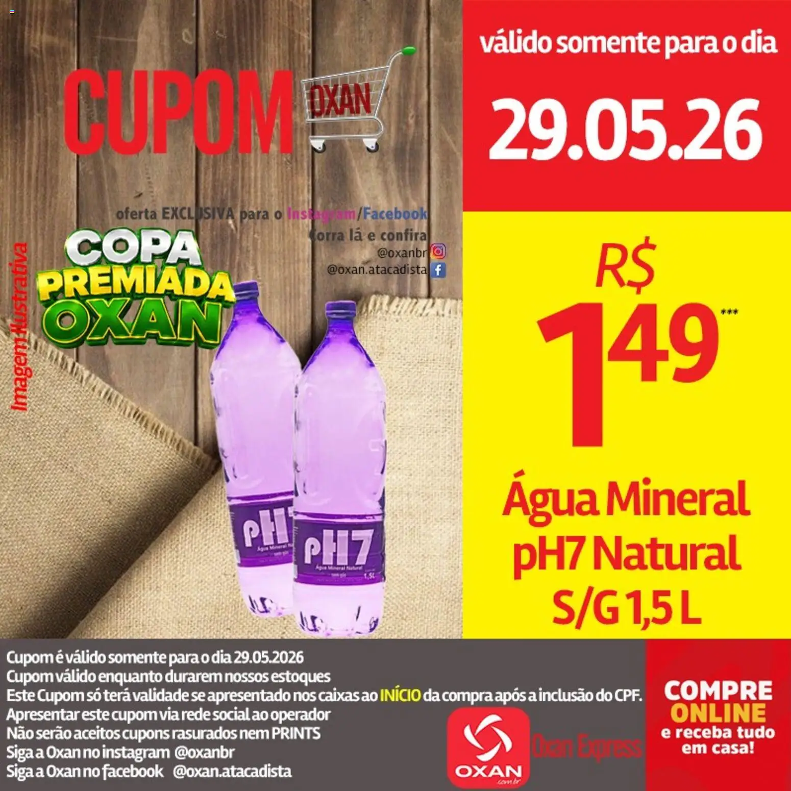 Oxan Atacadista Folheto - válido de 29.05.2026 | Página: 21 | Produtos: Copa, Água mineral