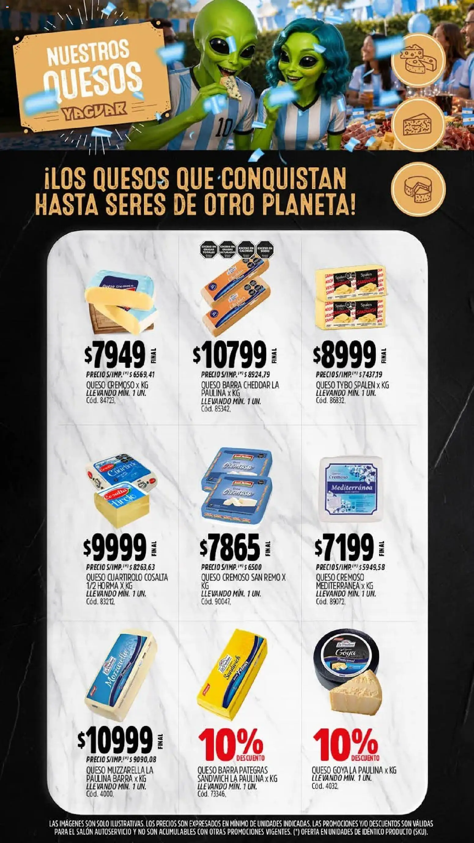 Yaguar - Oferta Semanal Salta │ válido desde el 13/07/2026 | Página: 7 | Productos: Muzzarella, Queso