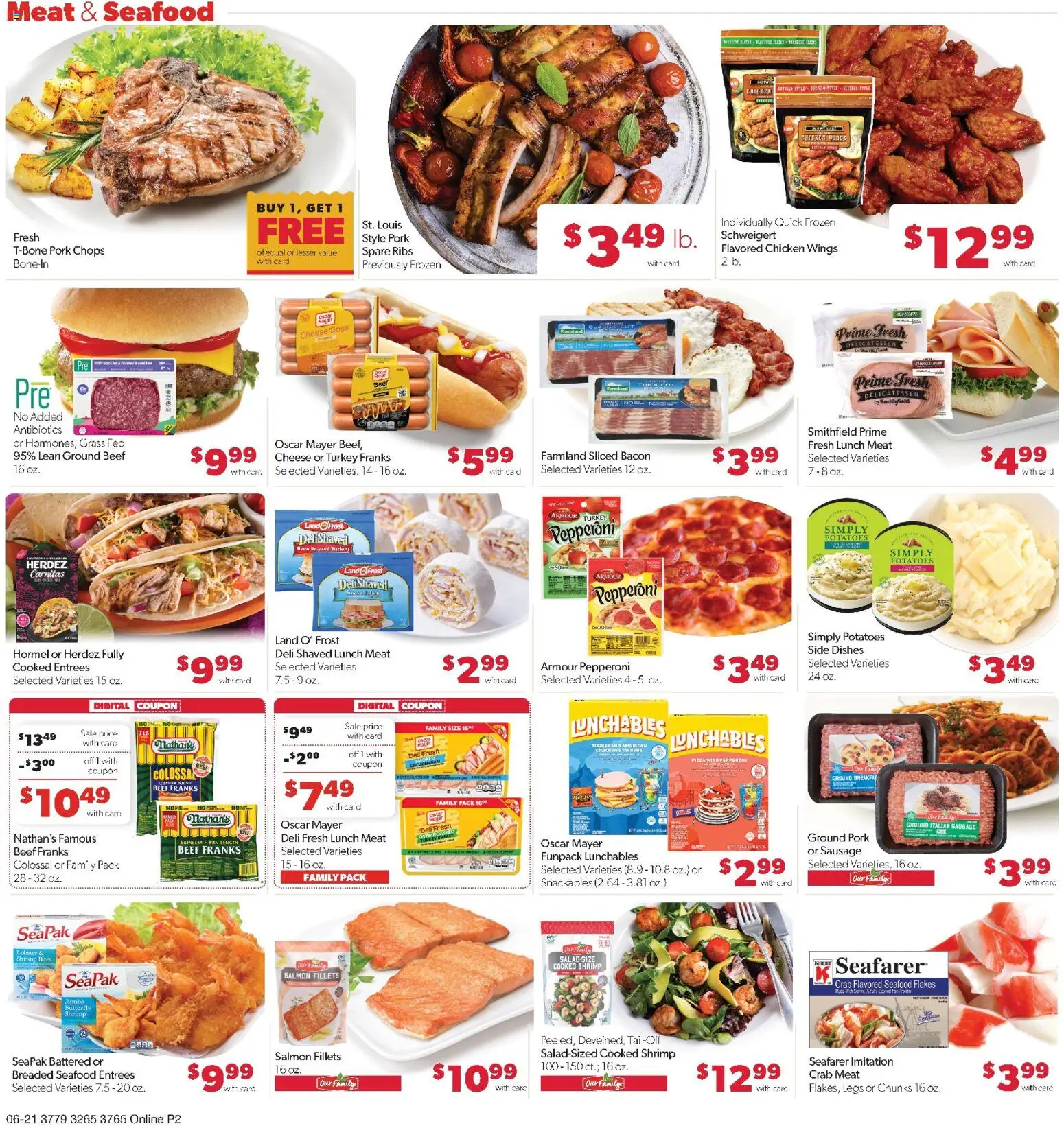 Family Fare Weekly Ad - IA - valid from 06/21/2026 | Page: 6 | Products: Cheese, Ham, Seafood, Sausage
