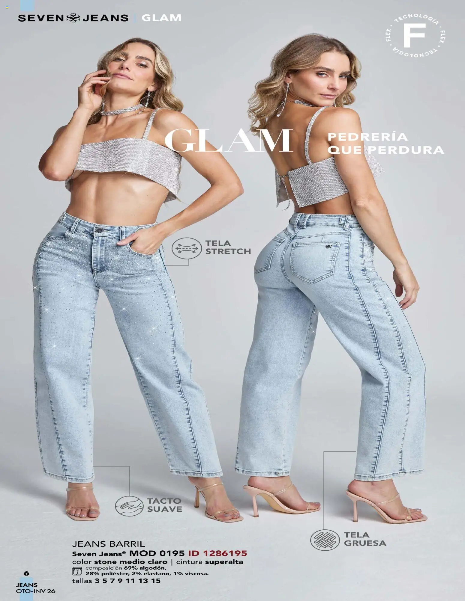 Nuevas ofertas de Price Shoes válidas en toda la República Mexicana desde el 03/08/2026. ¡Encuentra las mejores ofertas en Price Shoes catálogo Seven Jeans! | Página: 6