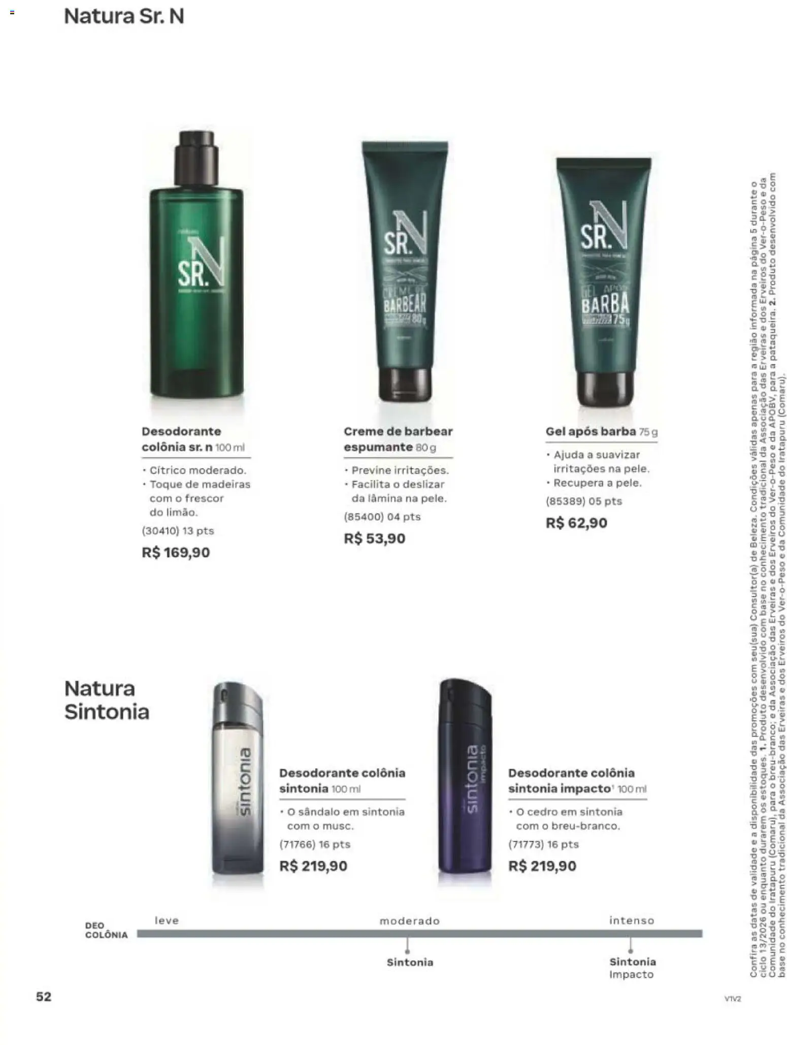 Natura Folheto - válido de 10/08/2026 | Página: 53 | Produtos: Desodorante, Base, Creme, Creme de barbear