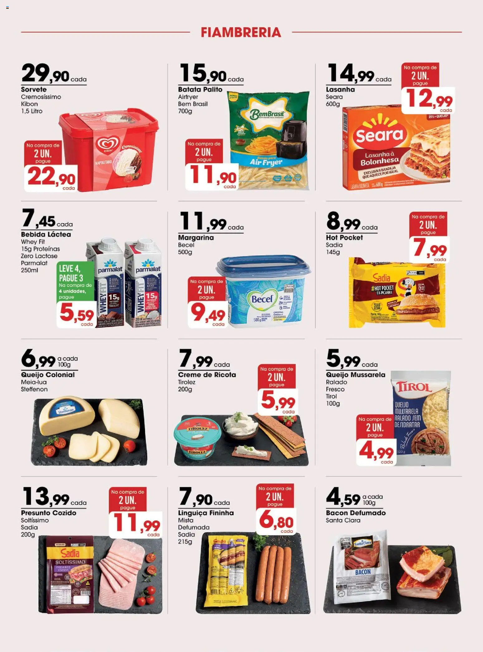 Zaffari Folheto - válido de 29/09/2026 | Página: 8 | Produtos: Linguiça, Presunto, Lasanha, Bebida