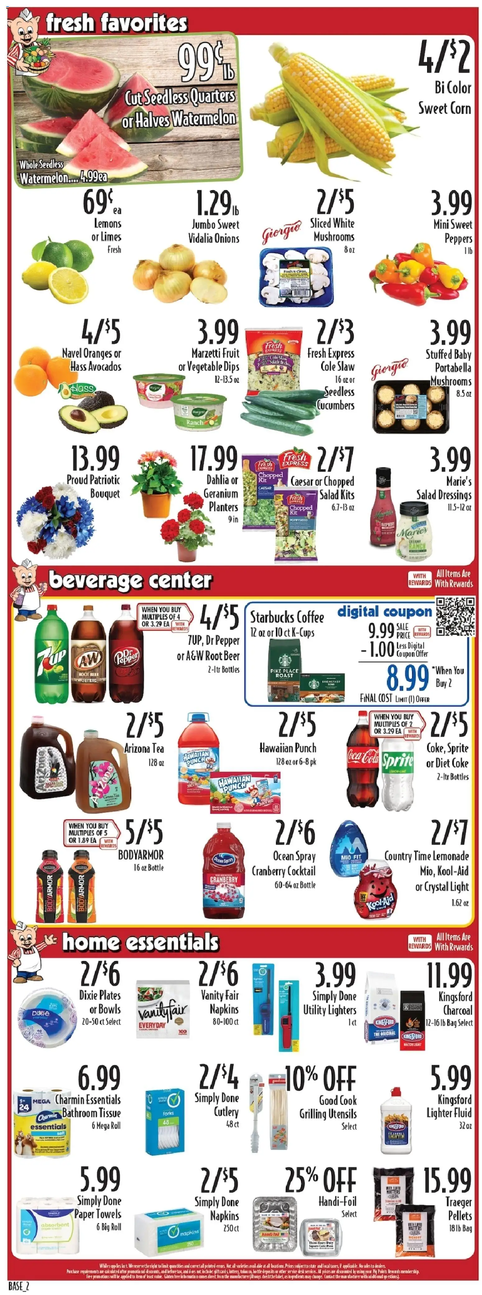 Piggly Wiggly Weekly Ad - valid from 20.05.2026 | Page: 4 | Products: Corn, Peppers, Salad, Lighter