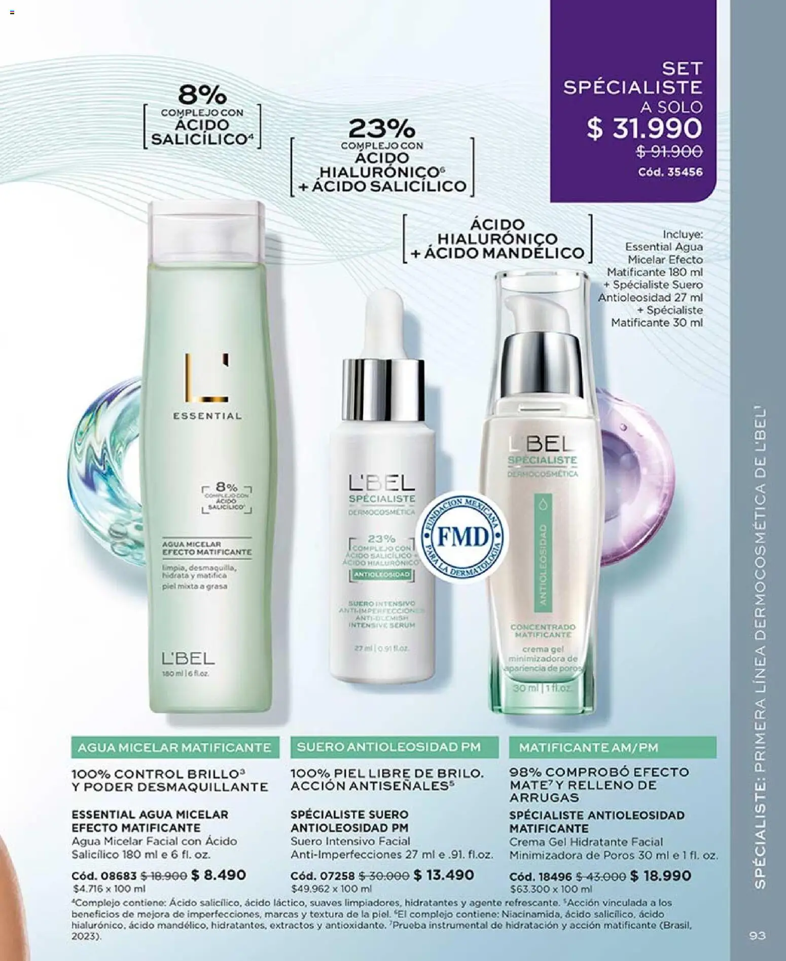 Catálogo L'Bel Campaña 9 │ válido desde el 17.05.2026 | Página: 93 | Productos: Desmaquillante, Agua, Crema