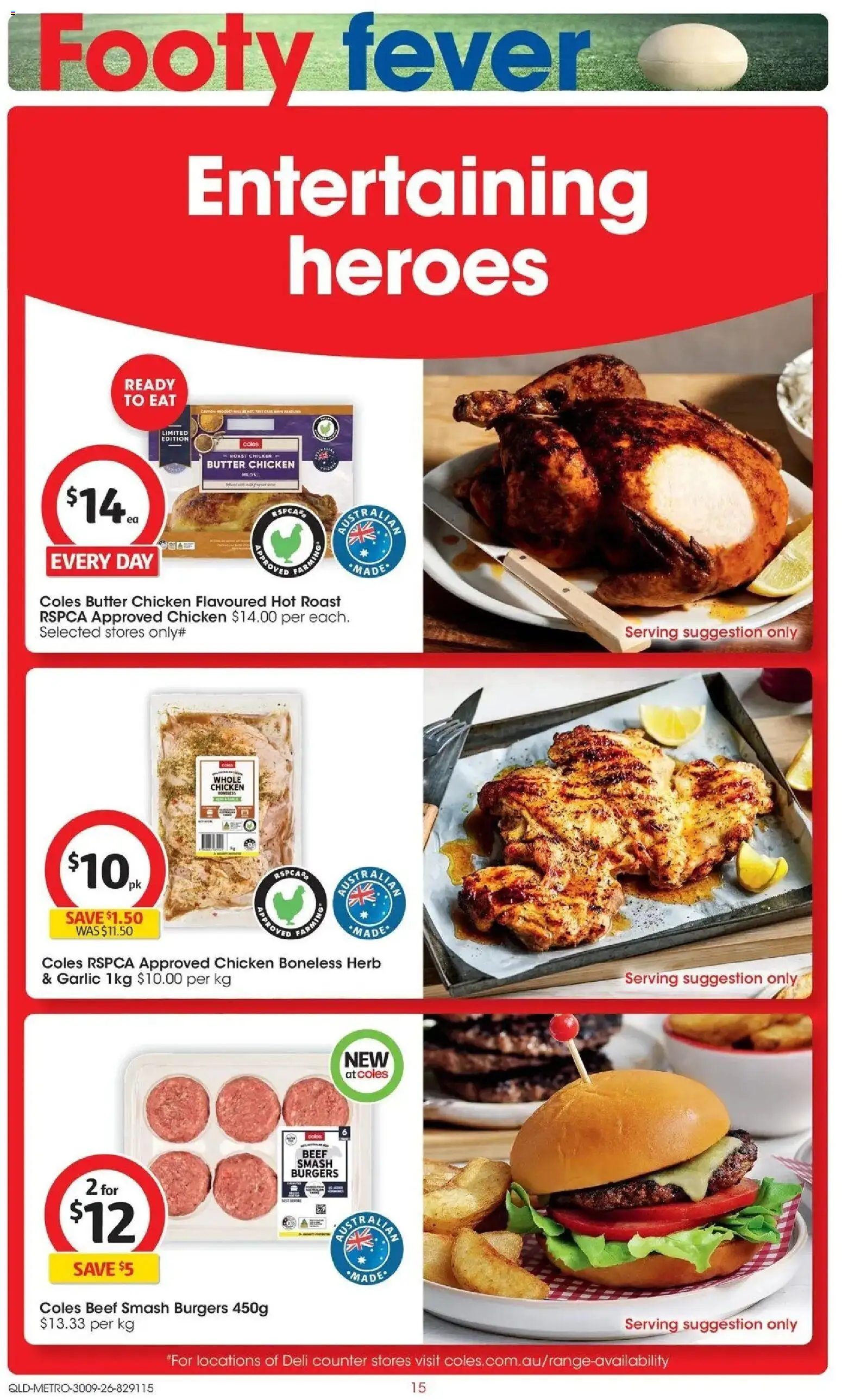 Coles catalogue - valid from 30/09/2026 | Page: 15 | Products: Herb, Burgers, Beef, Garlic