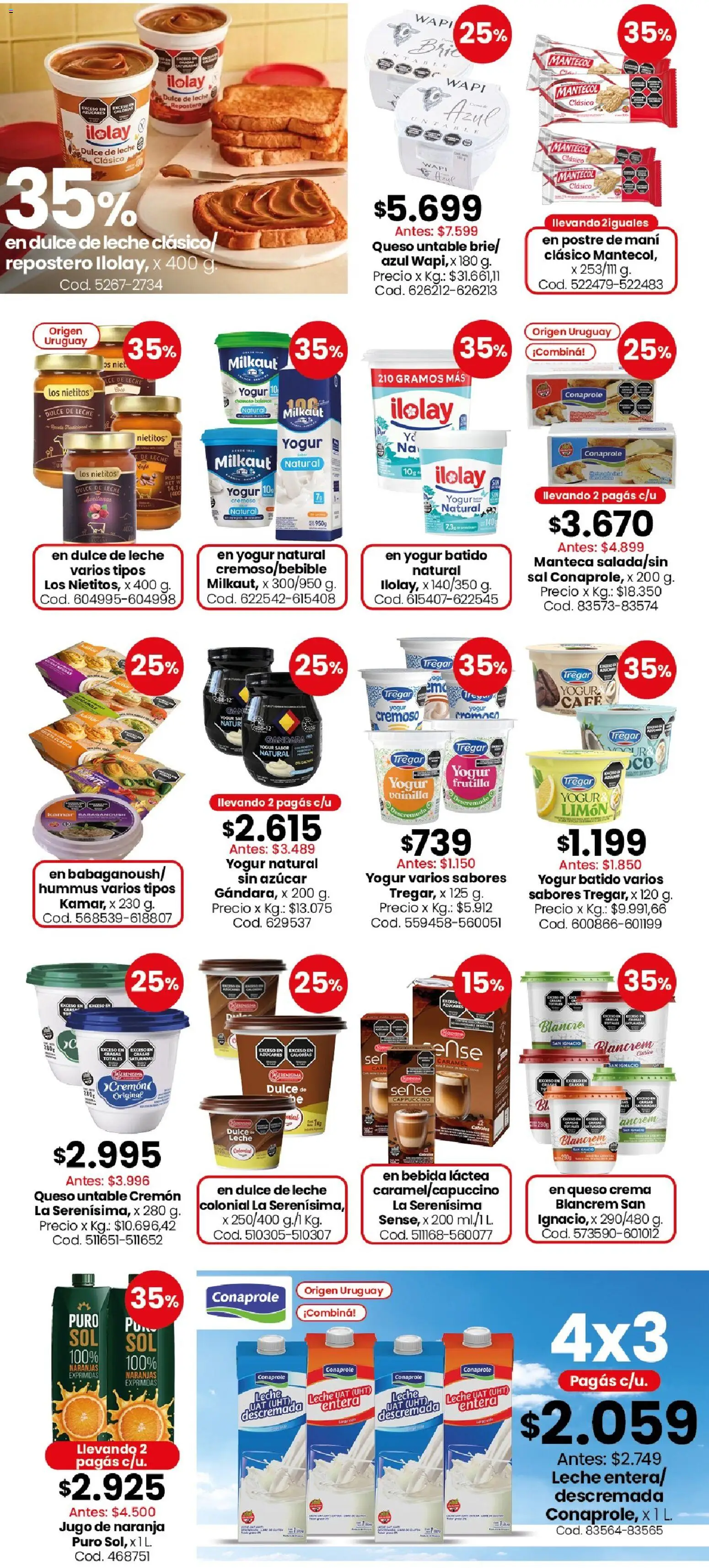 Coto ofertas │ válido desde el 20/07/2026 | Página: 6 | Productos: Mani, Leche, Café, Naranjas