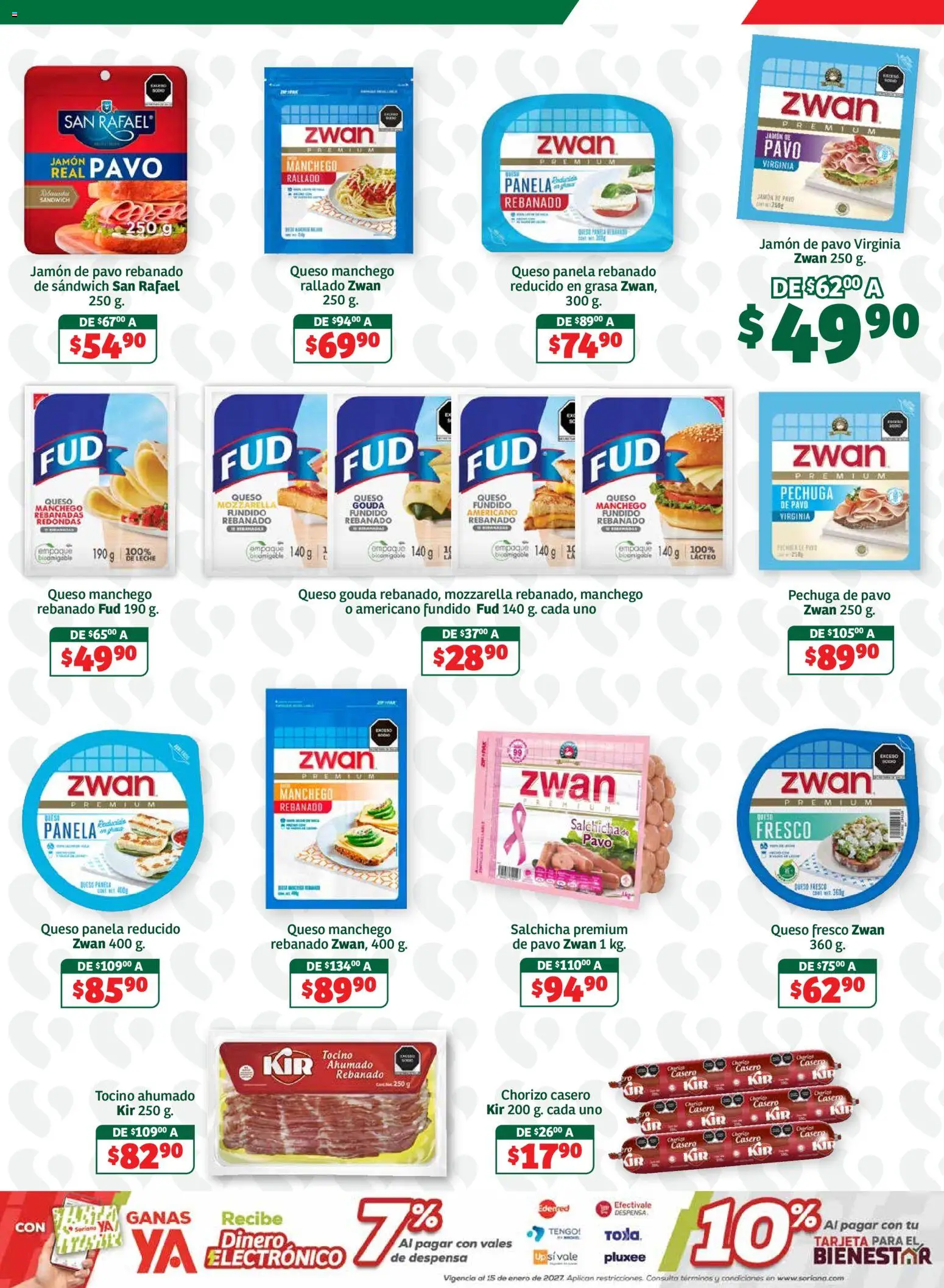 Nuevas ofertas de Soriana válidas en toda la República Mexicana desde el 25/09/2026. ¡Encuentra las mejores ofertas en Soriana En México Oferta se dice Soriana Súper Nacional! | Página: 5 | Productos: Tocino, Salchicha, Jamón, Pavo
