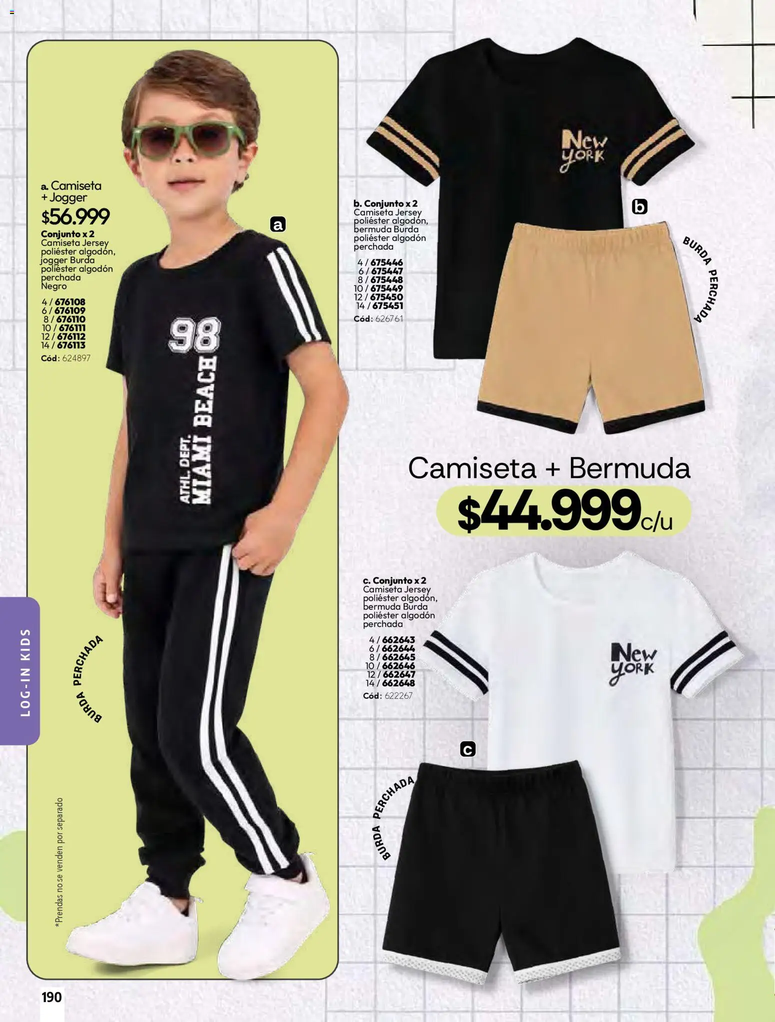 Pacifika revista - valida desde el 01.03.2026 | Página: 192 | Productos: Algodón, Bermuda, Camiseta, Conjunto