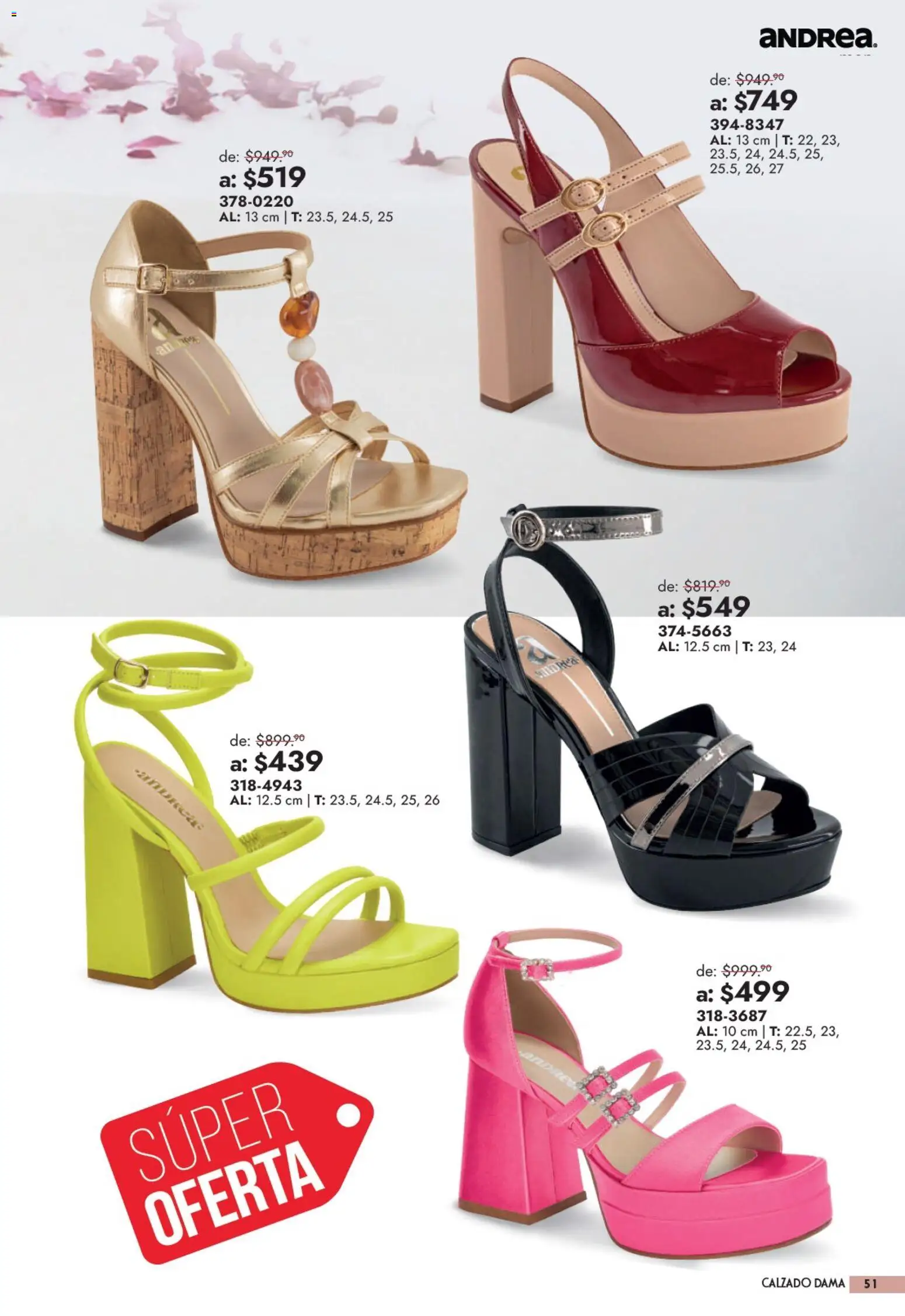 Nuevas ofertas de Andrea válidas en toda la República Mexicana desde el 13/09/2026. ¡Encuentra las mejores ofertas en Andrea catálogo Outlet! | Página: 51