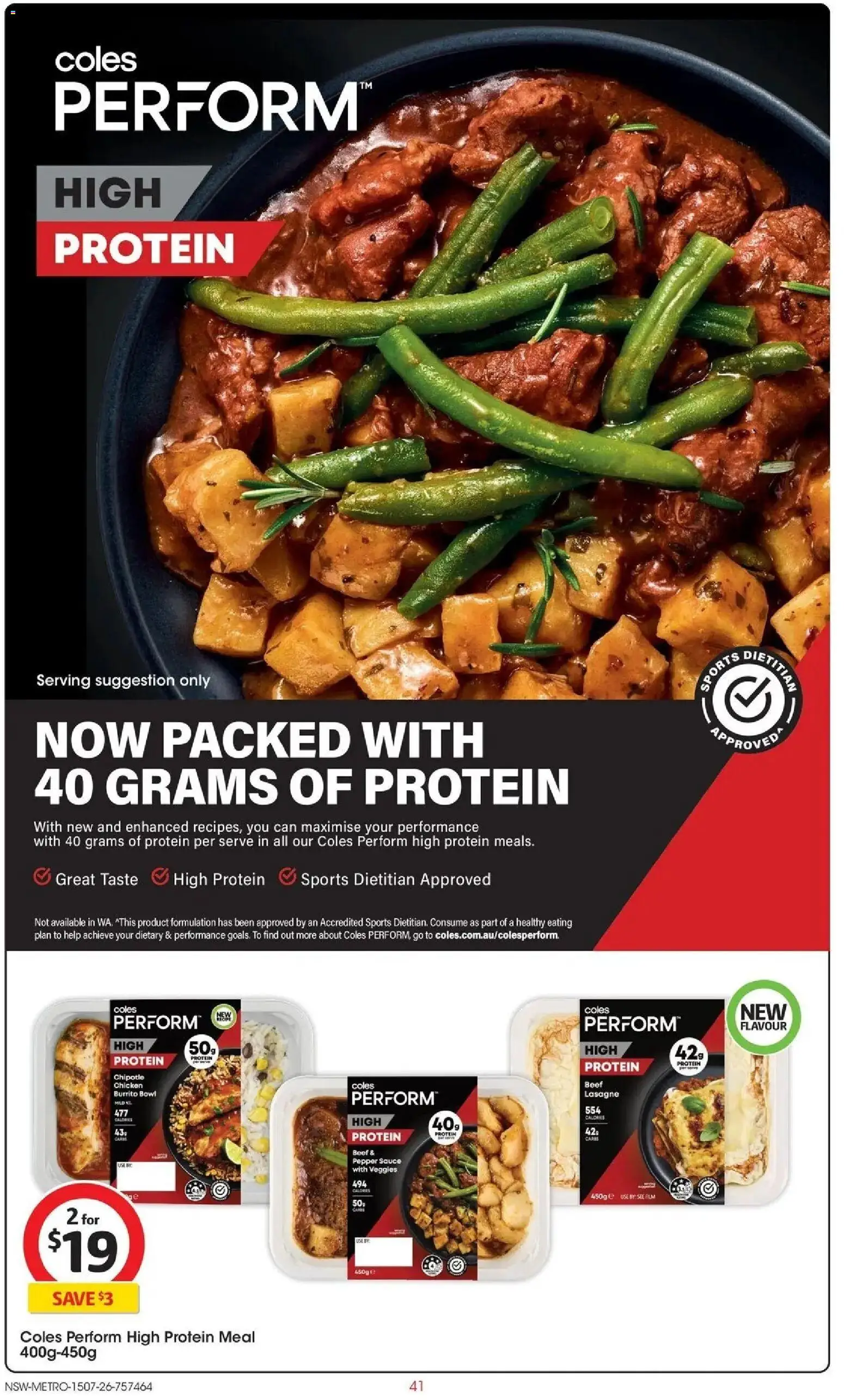 Coles catalogue - valid from 15/07/2026 | Page: 41 | Products: Chicken, Sauce, Pepper, Lasagne