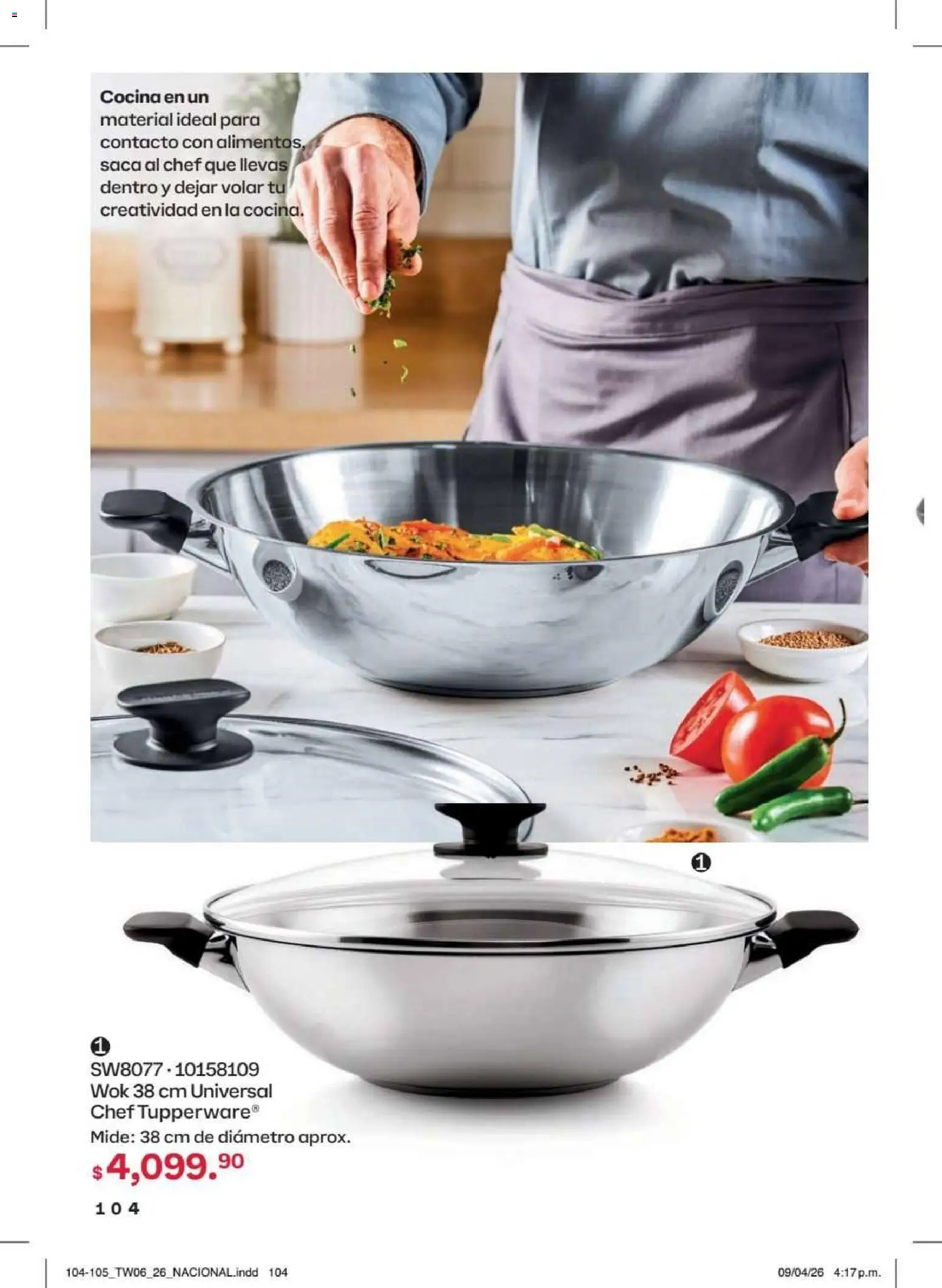 Nuevas ofertas de Tupperware válidas en toda la República Mexicana desde el 18/05/2026. ¡Encuentra las mejores ofertas en Tupperware catálogo! | Página: 104 | Productos: Cocina, Wok