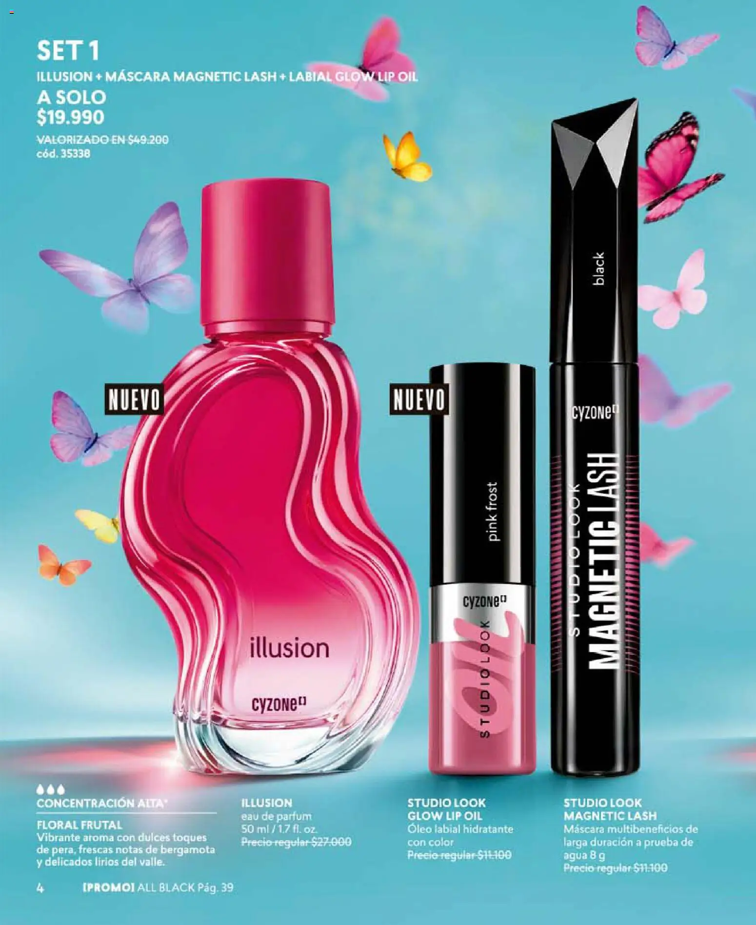 Catálogo CyZone Campaña 10 │ válido desde el 01.06.2026 | Página: 4 | Productos: Agua, Máscara, Labial