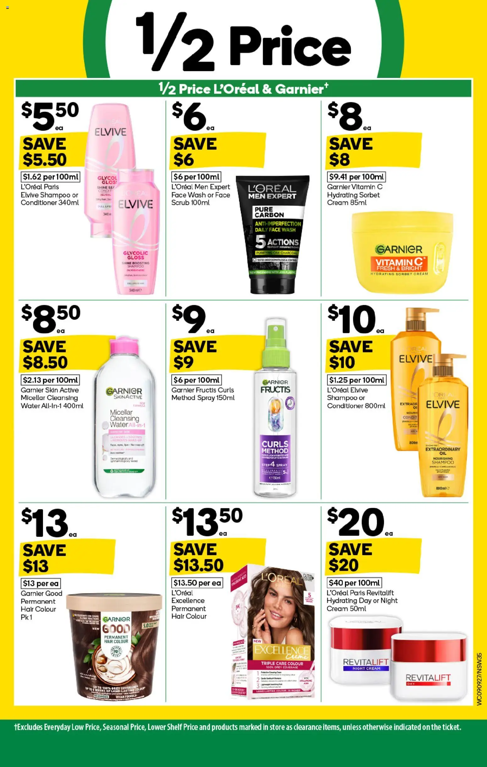 Woolworths catalogue - valid from 09/09/2026 | Page: 33 | Products: Hair colour, Cream, Water, Face wash
