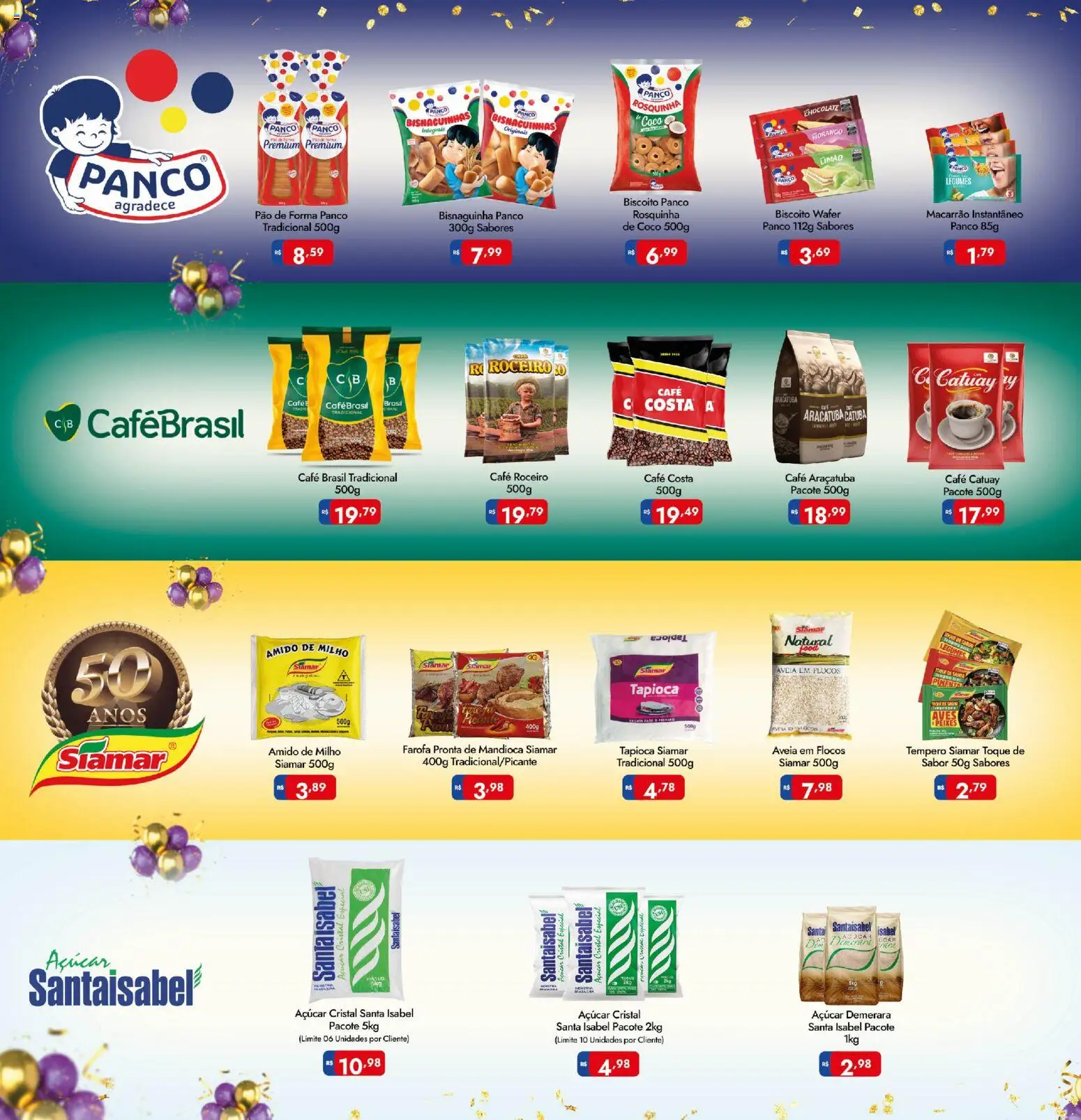 Supermercados Rondon Folheto - válido de 21/09/2026 | Página: 15 | Produtos: Coco, Pão, Açúcar, Macarrão instantâneo