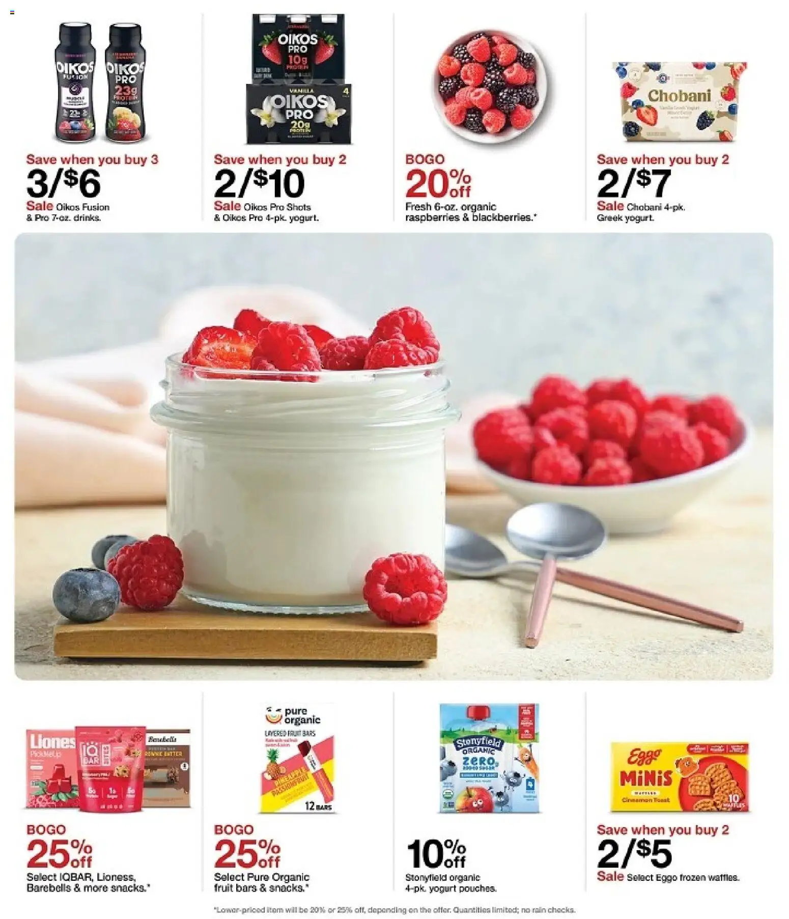 Target Weekly Ad - valid from 08/23/2026 | Page: 28 | Products: Raspberries, Fusion, Yogurt, Greek yogurt
