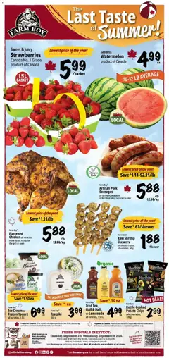 Preview of Farm Boy weekly flyer / circulaire from shop Farm Boy valid from Sep 3, 2026