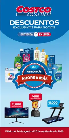 Vista previa de Costco catálogo, nuevo folleto de la tienda, válido en México a partir del 24/08/2026