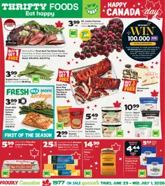 Preview of Thrifty Foods weekly flyer / circulaire from shop Thrifty Foods valid from Jun 25, 2026