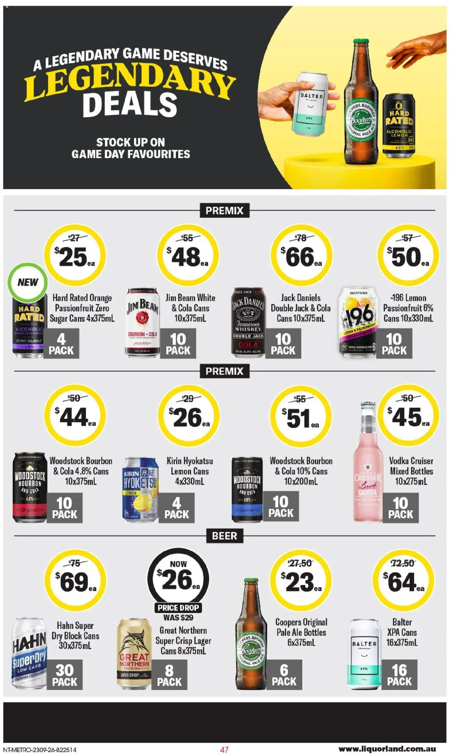 Coles catalogue - valid from 23/09/2026 | Page: 2 | Products: Jim Beam, Vodka, Whiskey, Lemon
