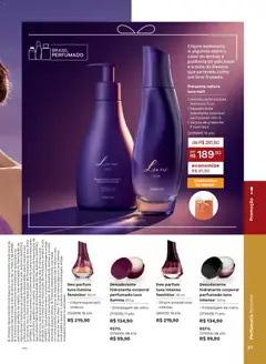 Natura - Ciclo 04/2026 - Pré-Visualização do folheto da loja Natura, válido de 19.02.2026 | Página: 21 | Produtos: Hidratante corporal, Desodorante, Licor, Revista
