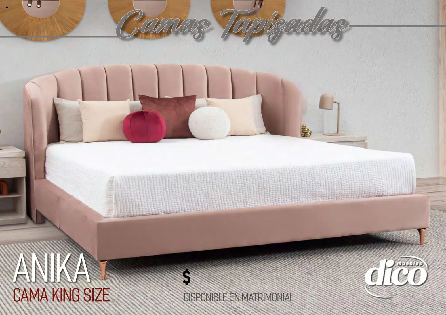 Nuevas ofertas de Muebles Dico válidas en toda la República Mexicana desde el 01.04.2026. ¡Encuentra las mejores ofertas en Muebles Dico catálogo Camas tapizadas ! | Página: 27 | Productos: Cama