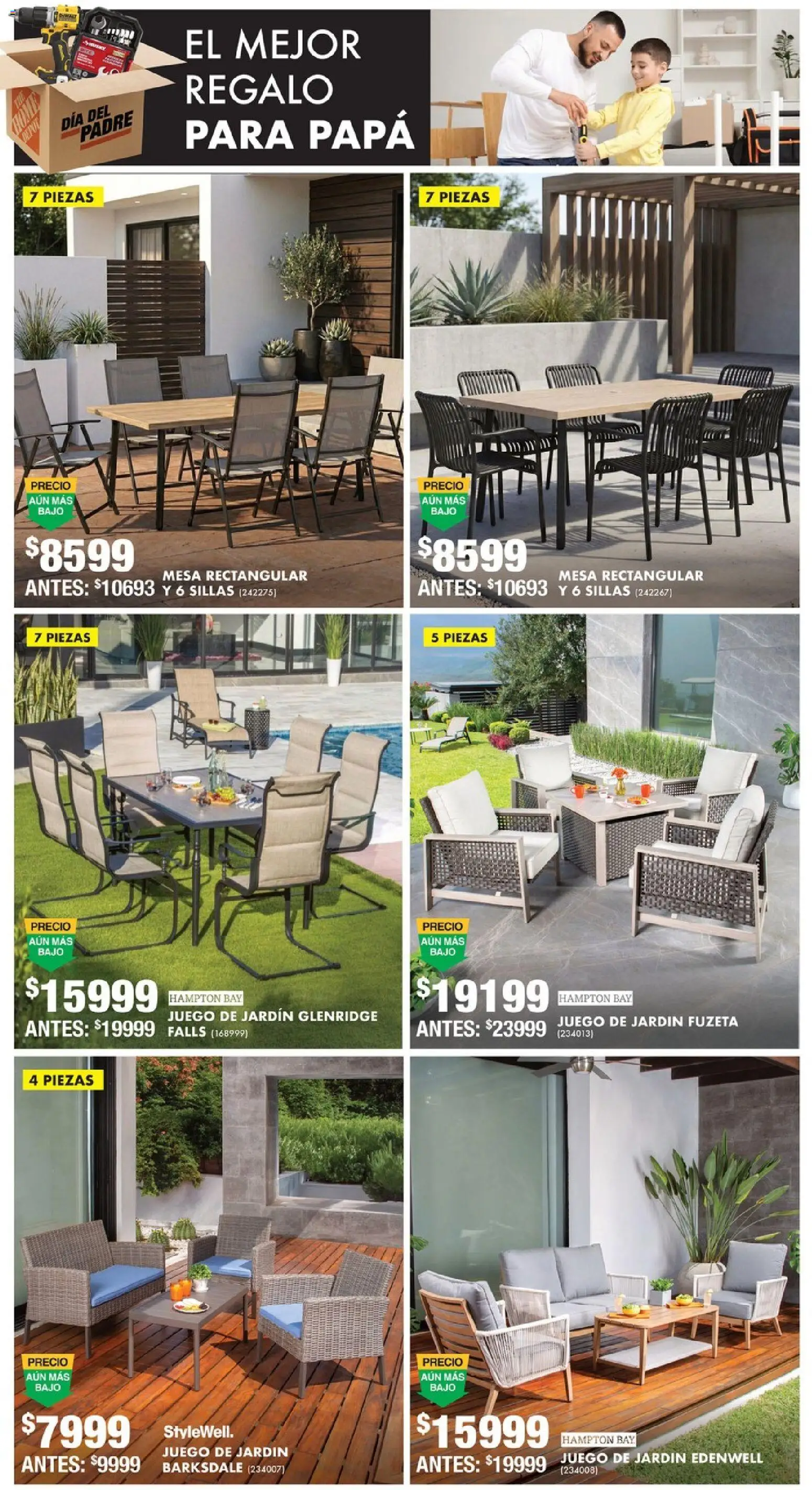 Nuevas ofertas de Home Depot válidas en toda la República Mexicana desde el 14.05.2026. ¡Encuentra las mejores ofertas en Home Depot catálogo! | Página: 12 | Productos: Papa, Juego, Mesa