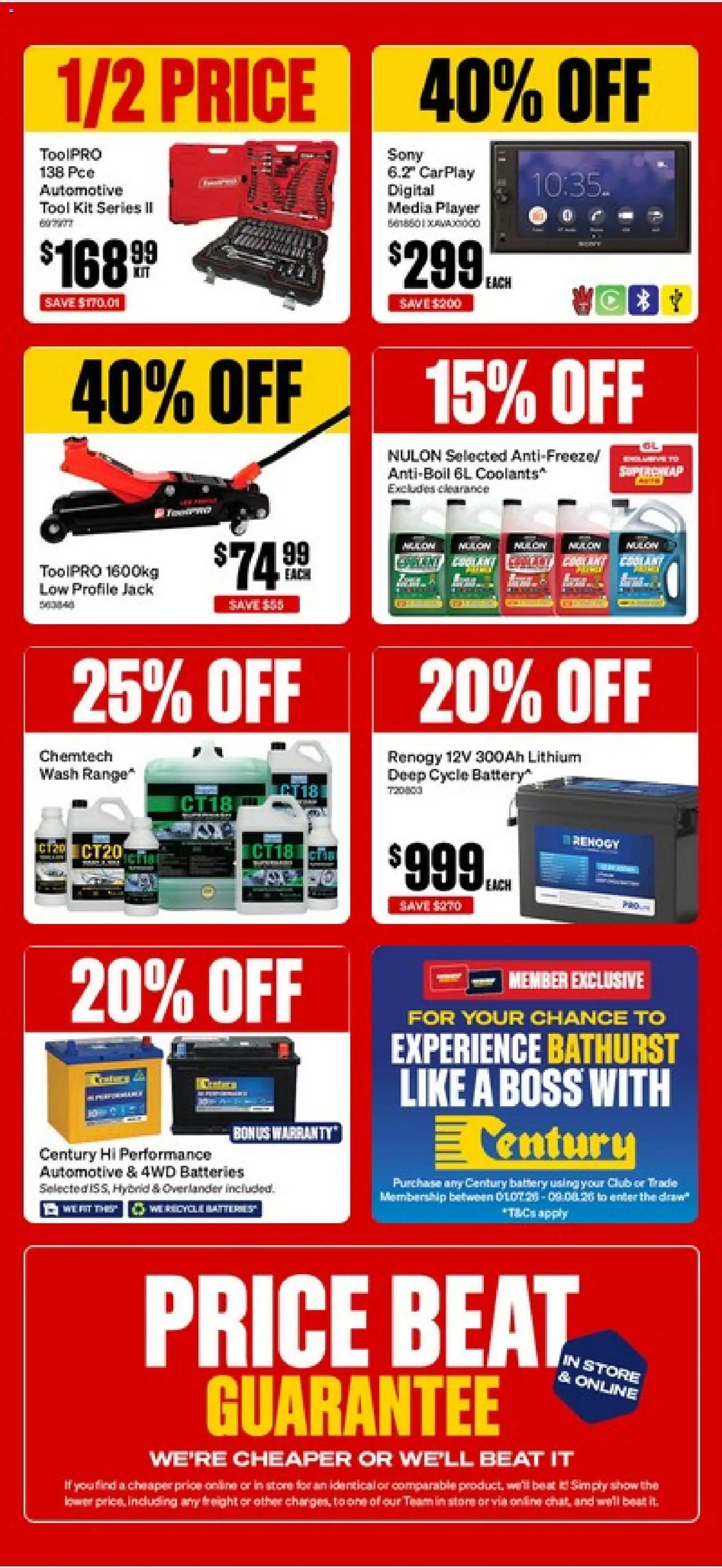 Supercheap Auto catalogue - valid from 22/07/2026 | Page: 2 | Products: Battery, Batteries, Digital, Player