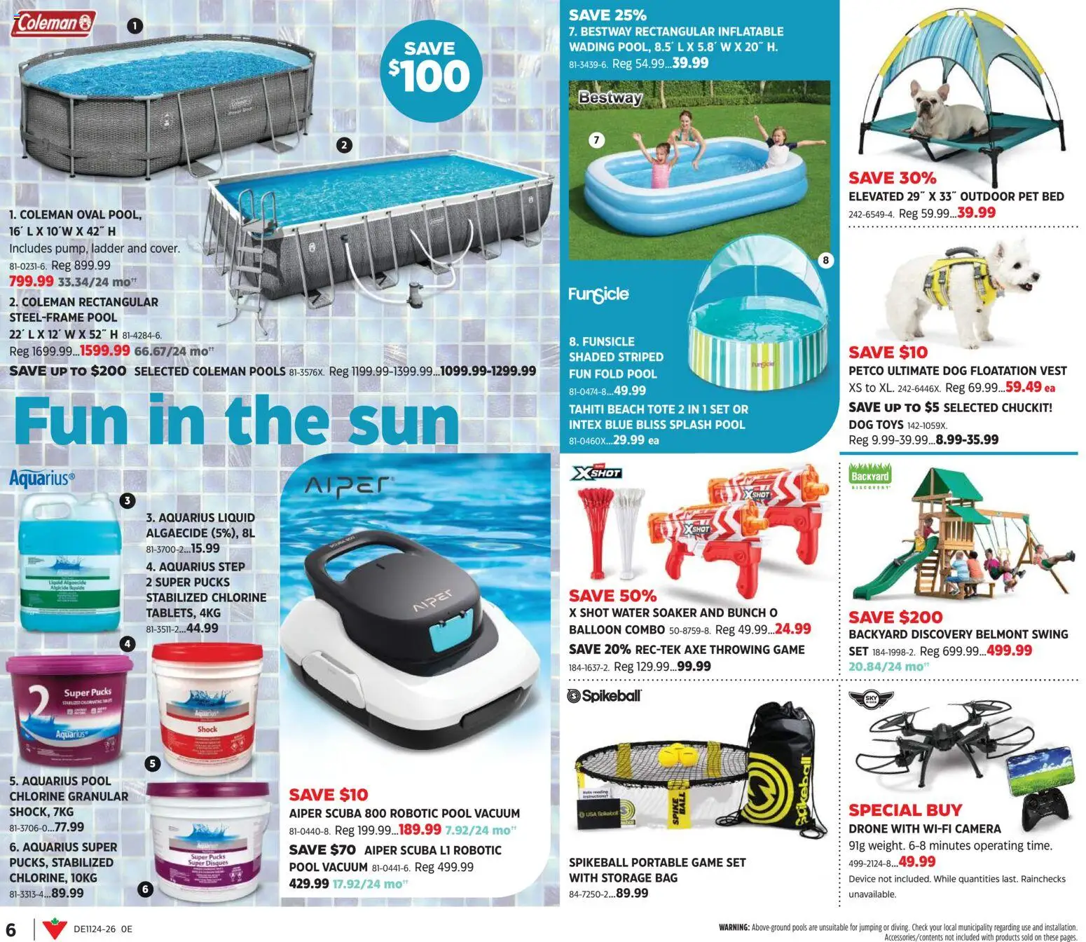 Canadian Tire flyer valid from 11.06.2026 | Page: 6 | Products: Camera, Game, Bag, Bed