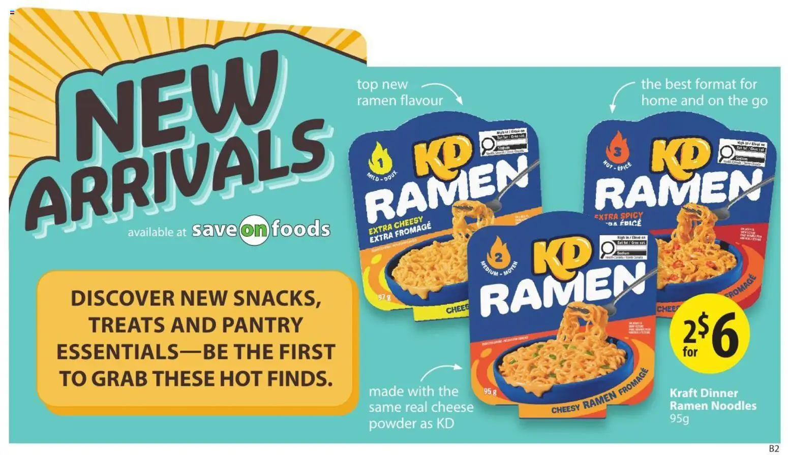 Save on foods flyer valid from Jul 16, 2026 | Page: 19 | Products: Noodles, Powder, Cheese