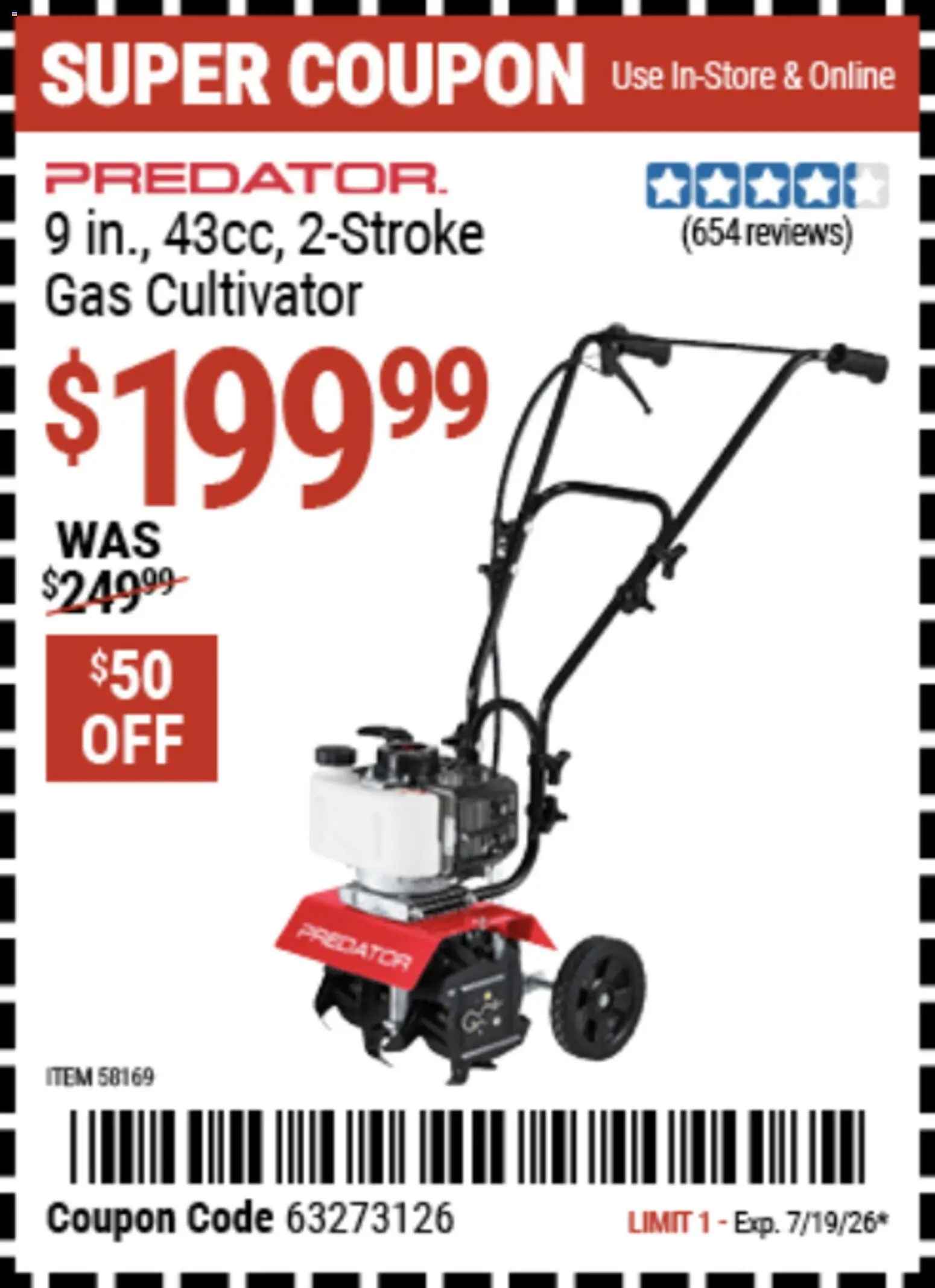 Harbor Freight Weekly Ad - valid from 07/06/2026 | Page: 12 | Products: Cultivator