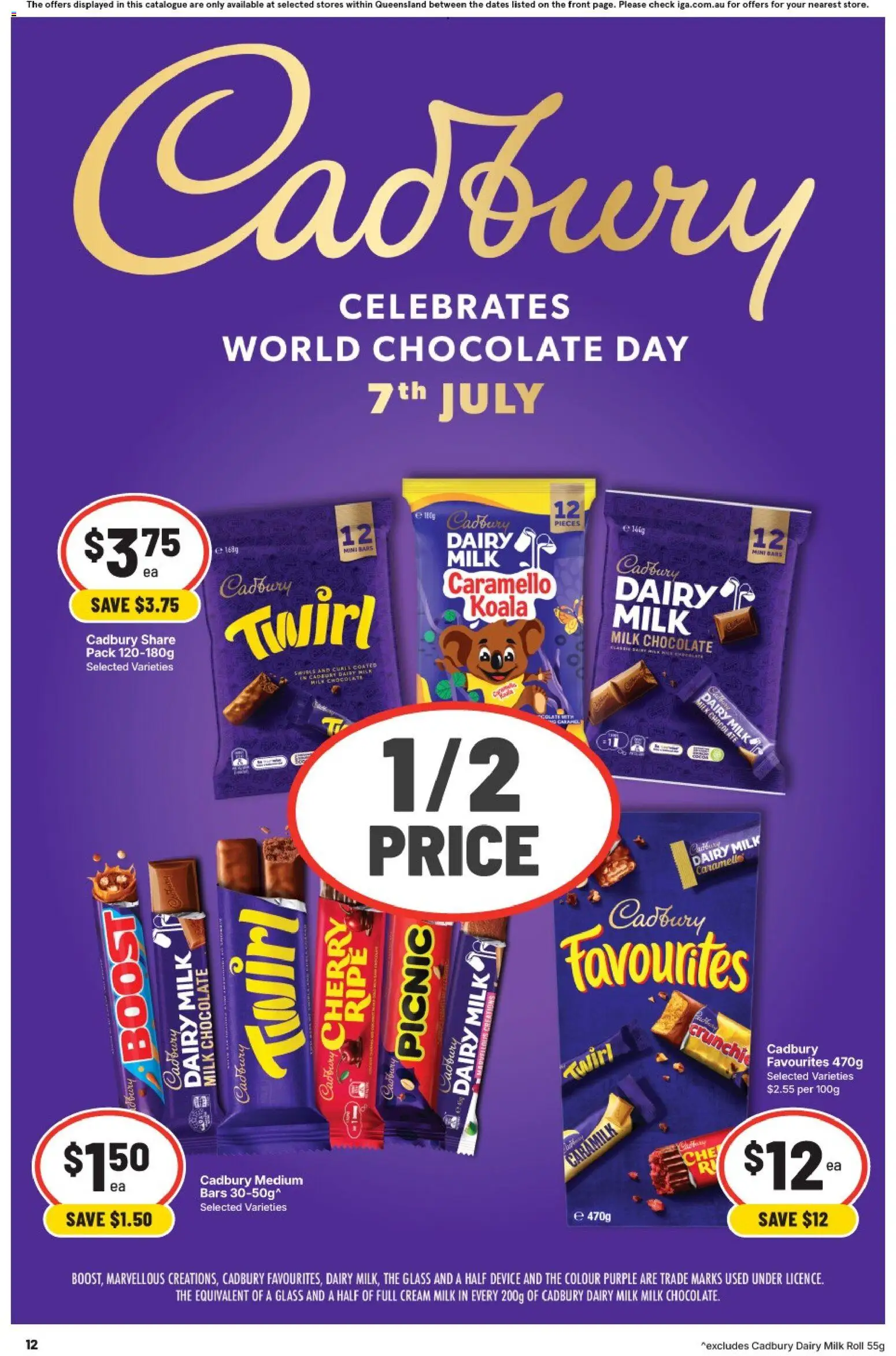 IGA catalogue - valid from 01/07/2026 | Page: 12 | Products: Milk, Dairy, Cream, Device
