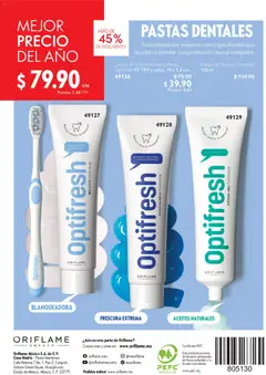 Vista previa de Oriflame campaña 11 2026, nuevo folleto de la tienda, válido en México a partir del 01/08/2026 | Página: 128 | Productos: Plátano, Aceite, Loción