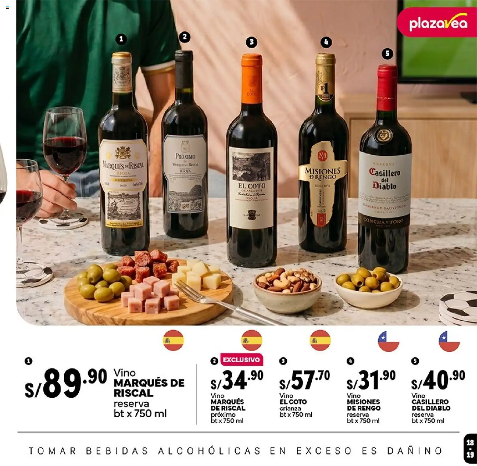 Catálogo Plaza Vea válido desde 12.06.2026 | Página: 19 | Productos: Vino