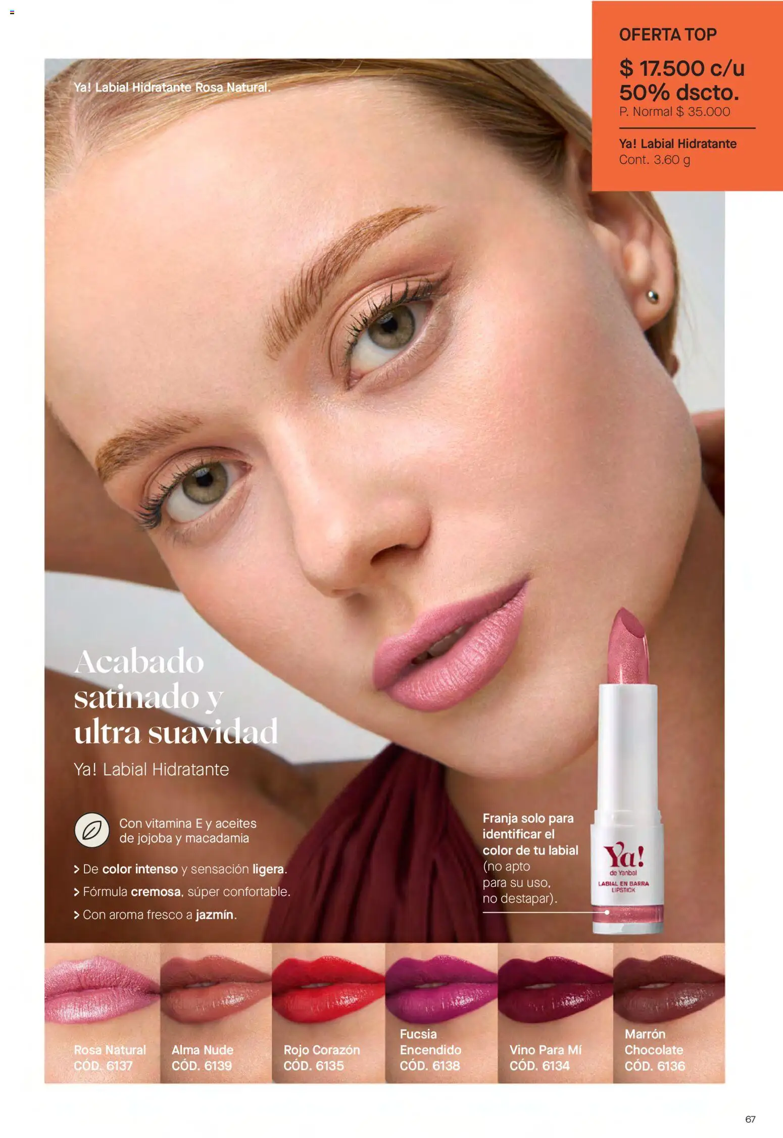 Yanbal revista - valida desde el 18/07/2026 | Página: 67 | Productos: Top, Chocolate, Vino