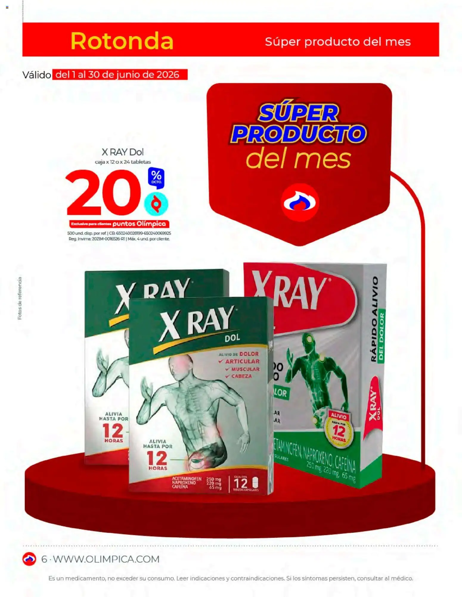 Olímpica revista - valida desde el 01.06.2026 | Página: 6 | Productos: Caja